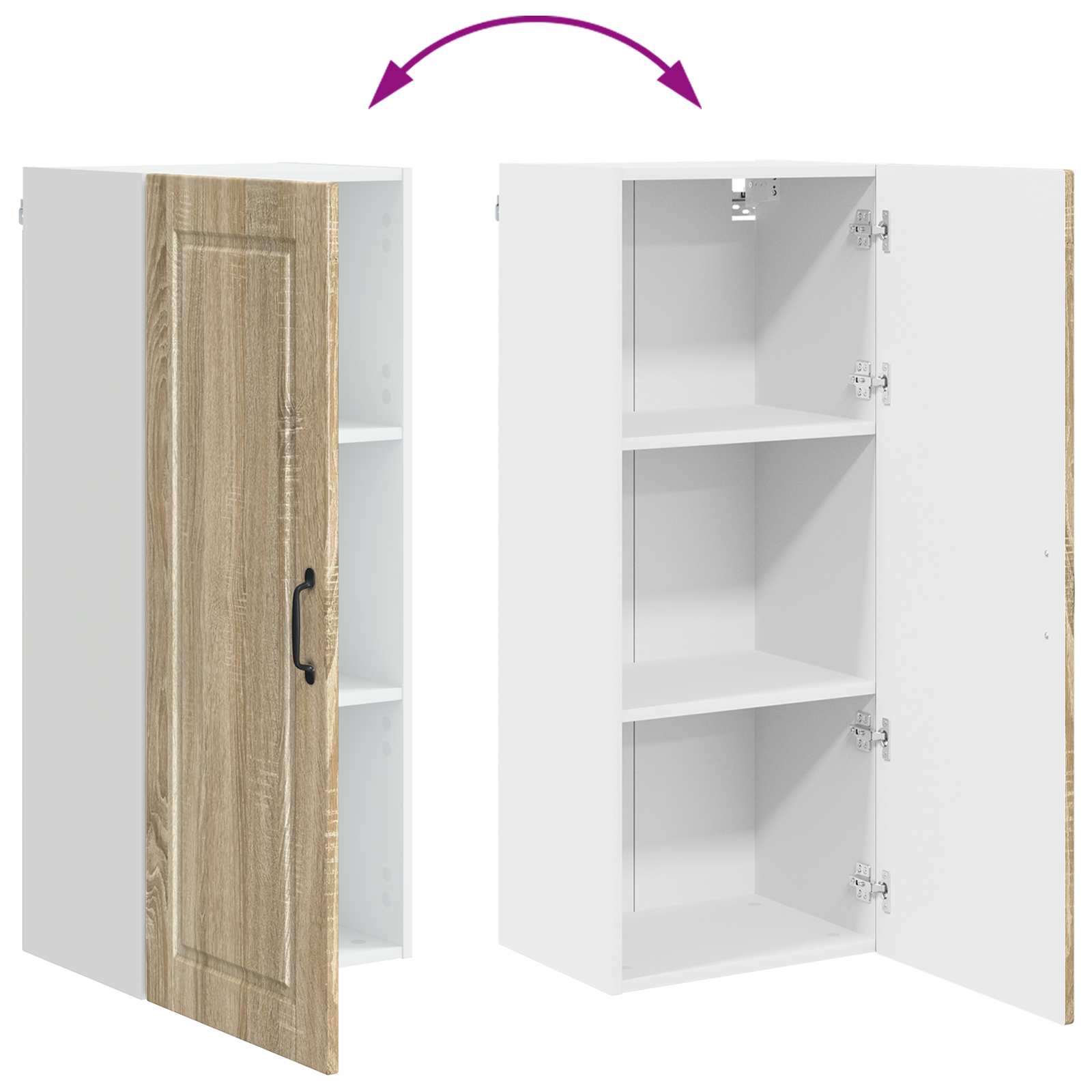 Vaatwasserpaneel Sonoma Eiken 40 x 31 x 100 cm Bewerkt hout is nu te koop bij PeponiXL, paradijselijk wonen!