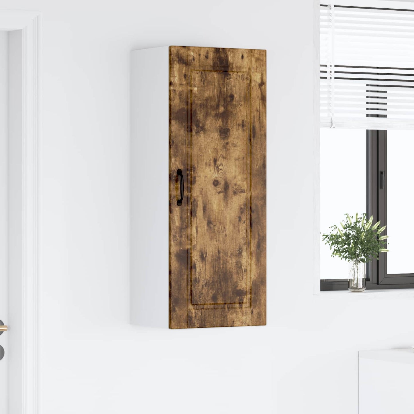 Vaatwasserpaneel Gerookt eiken 40 x 31 x 100 cm Bewerkt hout is nu te koop bij PeponiXL, paradijselijk wonen!