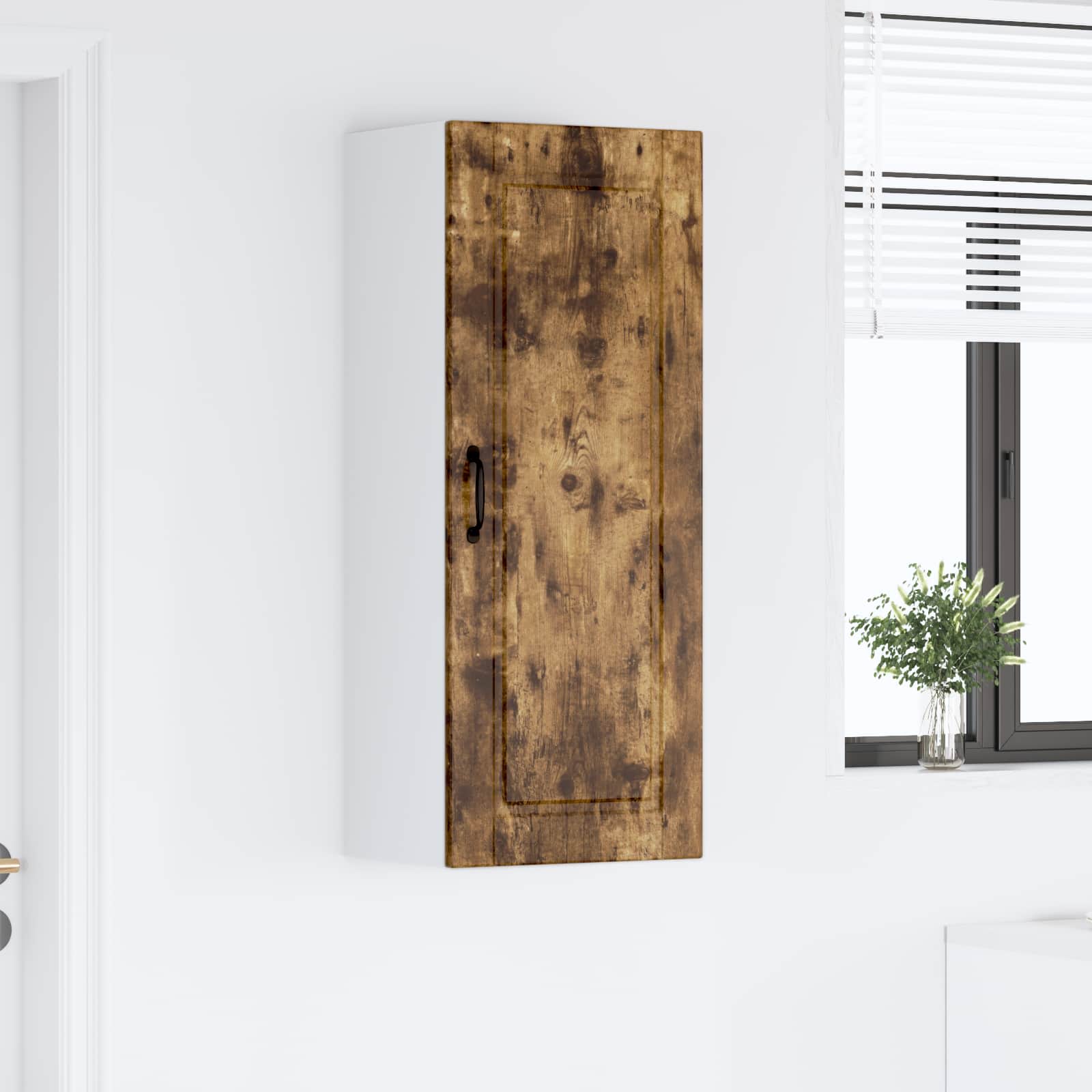 Vaatwasserpaneel Gerookt eiken 40 x 31 x 100 cm Bewerkt hout is nu te koop bij PeponiXL, paradijselijk wonen!