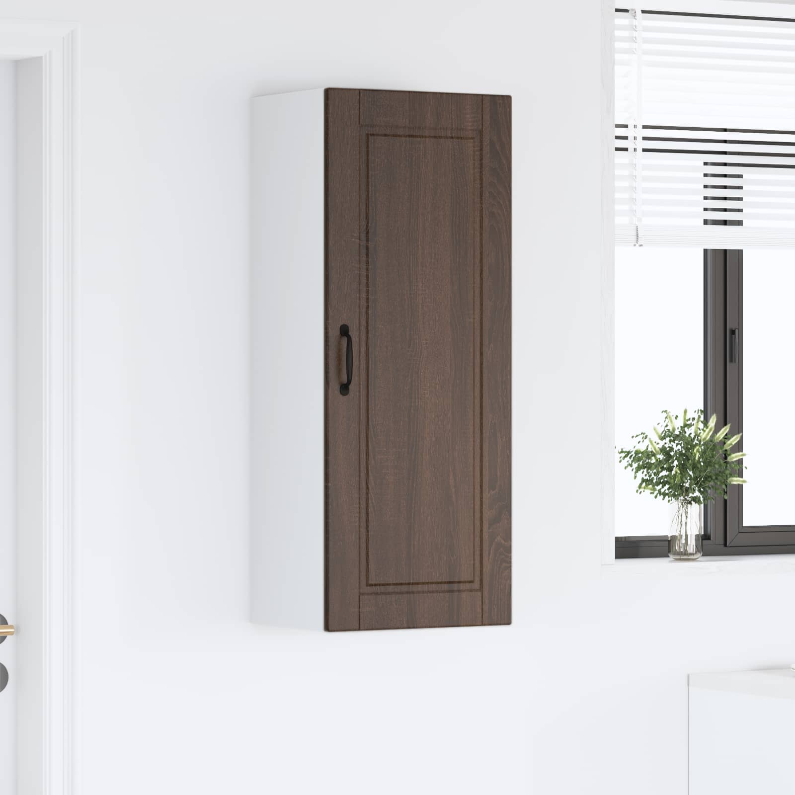 Keukenkast met plank Bruin Eiken 40 x 31 x 100 cm Bewerkt hout is nu te koop bij PeponiXL, paradijselijk wonen!