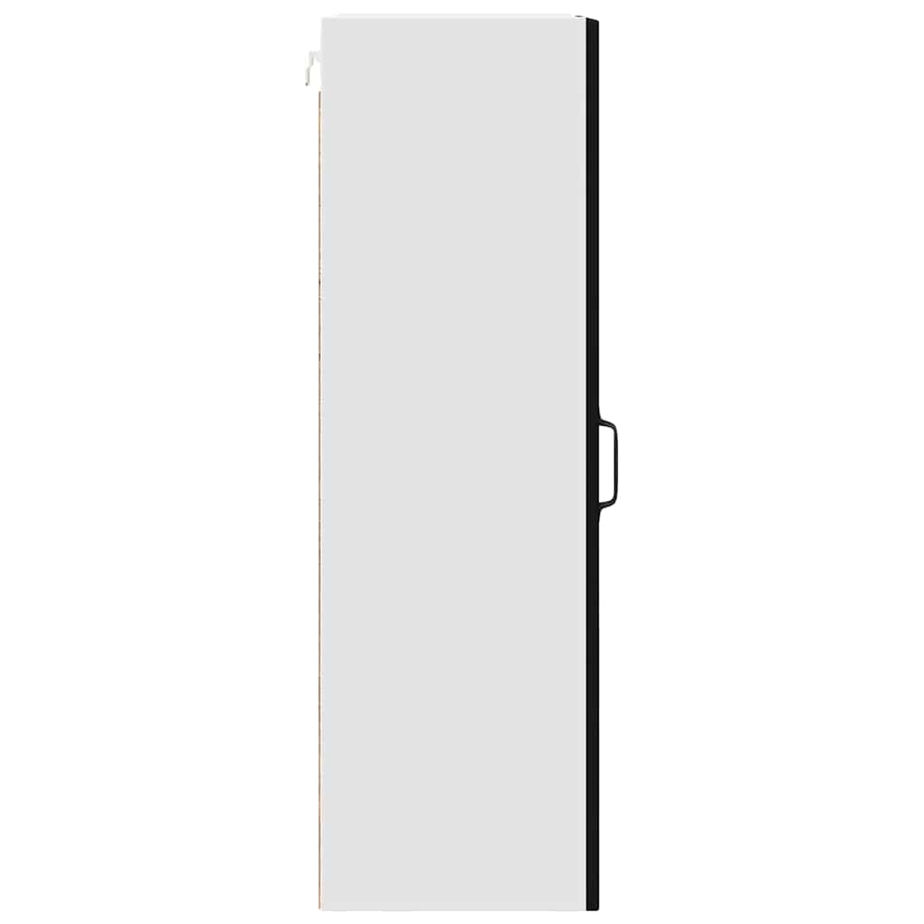 Keukenkast met plank Zwart 50 x 31 x 100 cm Bewerkt hout is nu te koop bij PeponiXL, paradijselijk wonen!