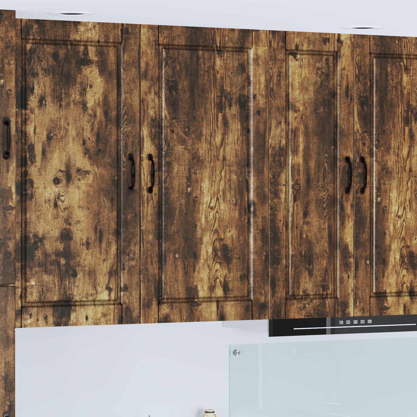 Vaatwasserpaneel Gerookt eiken 50 x 31 x 100 cm Bewerkt hout is nu te koop bij PeponiXL, paradijselijk wonen!