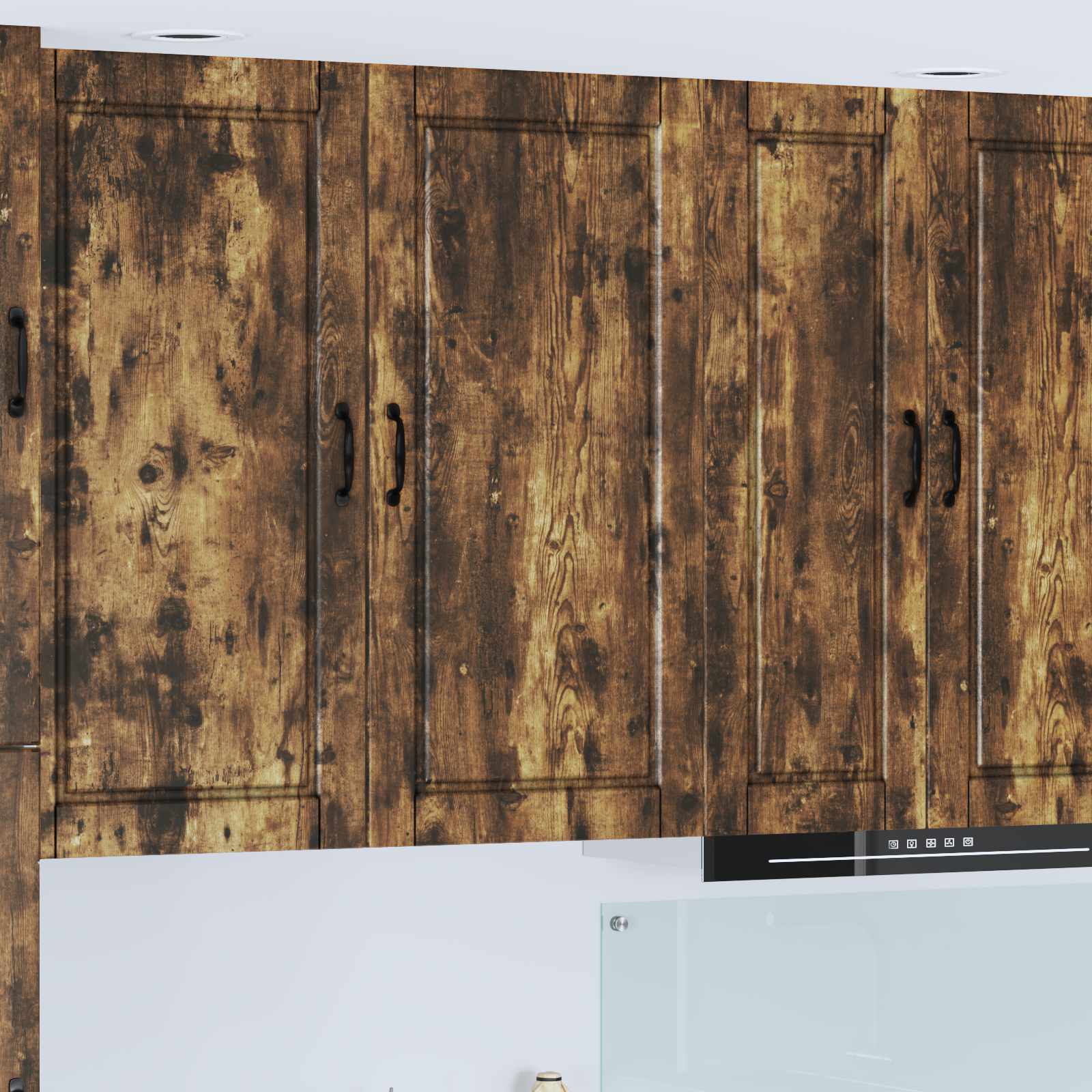 Vaatwasserpaneel Gerookt eiken 50 x 31 x 100 cm Bewerkt hout is nu te koop bij PeponiXL, paradijselijk wonen!