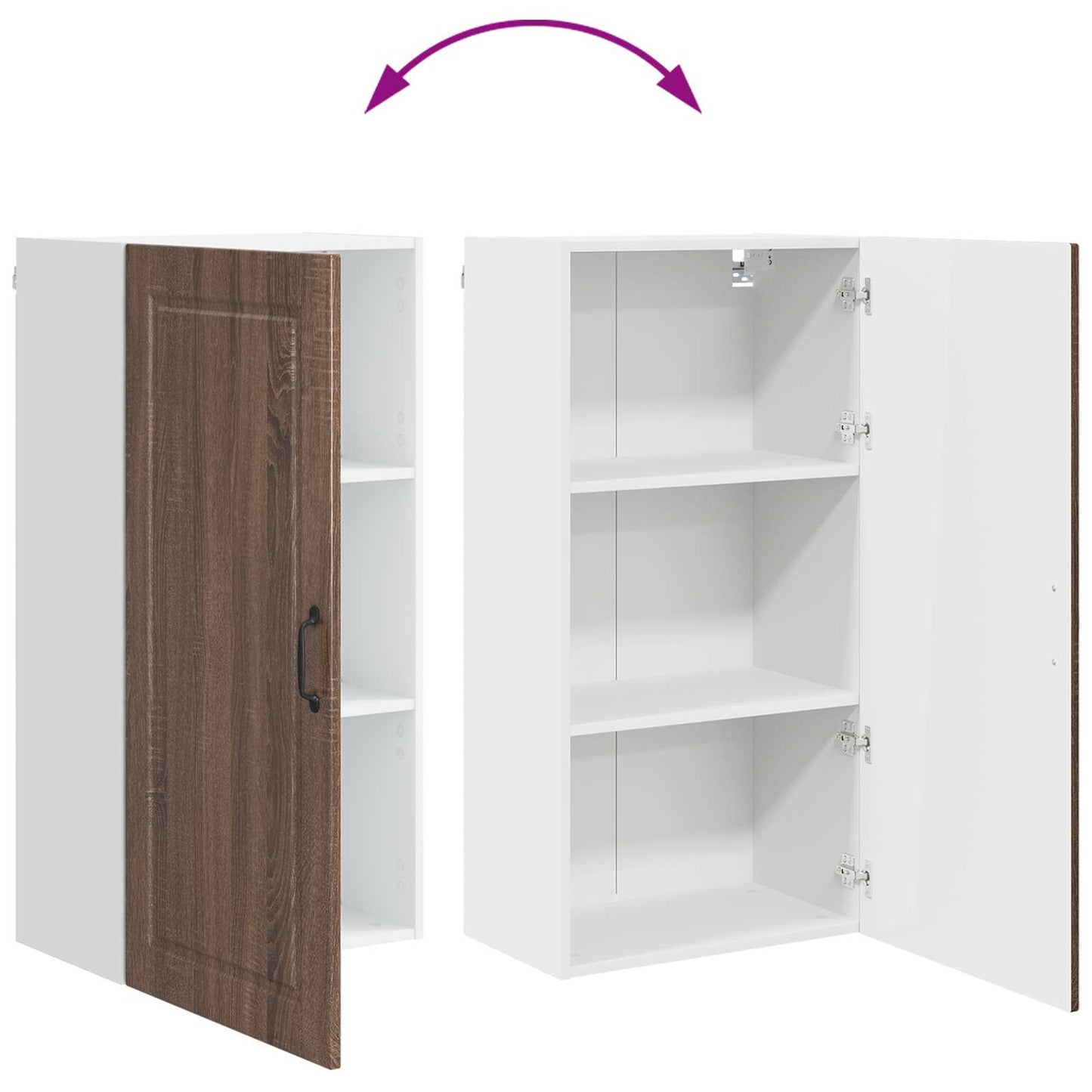Vaatwasserpaneel Bruin Eiken 50 x 31 x 100 cm Bewerkt hout is nu te koop bij PeponiXL, paradijselijk wonen!