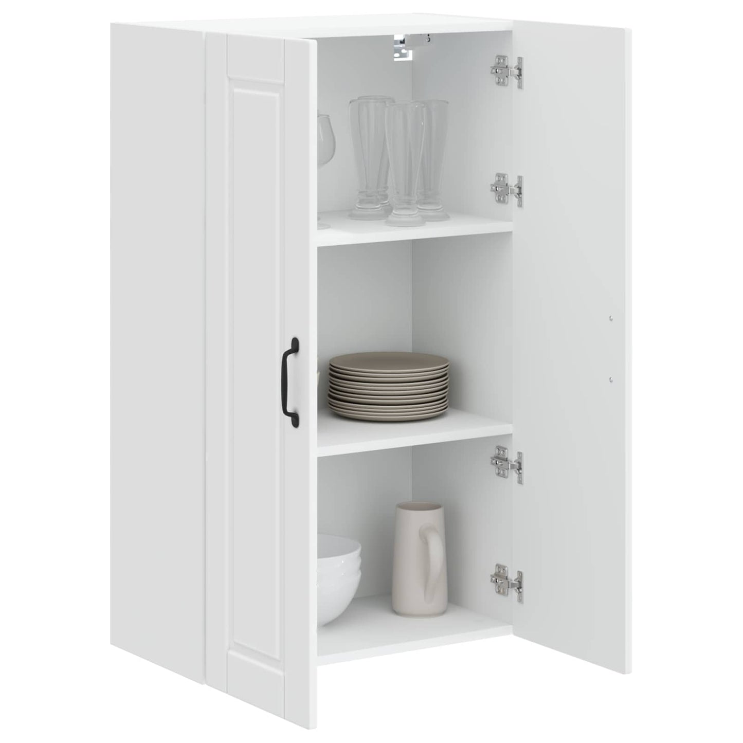 Vaatwasserpaneel met plank Wit 60 x 31 x 100 cm Bewerkt hout is nu te koop bij PeponiXL, paradijselijk wonen!