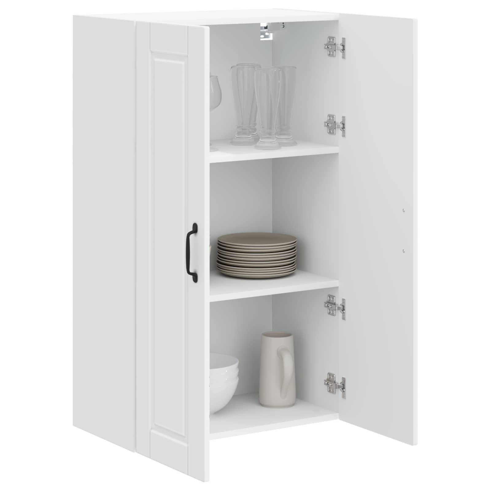 Vaatwasserpaneel met plank Wit 60 x 31 x 100 cm Bewerkt hout is nu te koop bij PeponiXL, paradijselijk wonen!