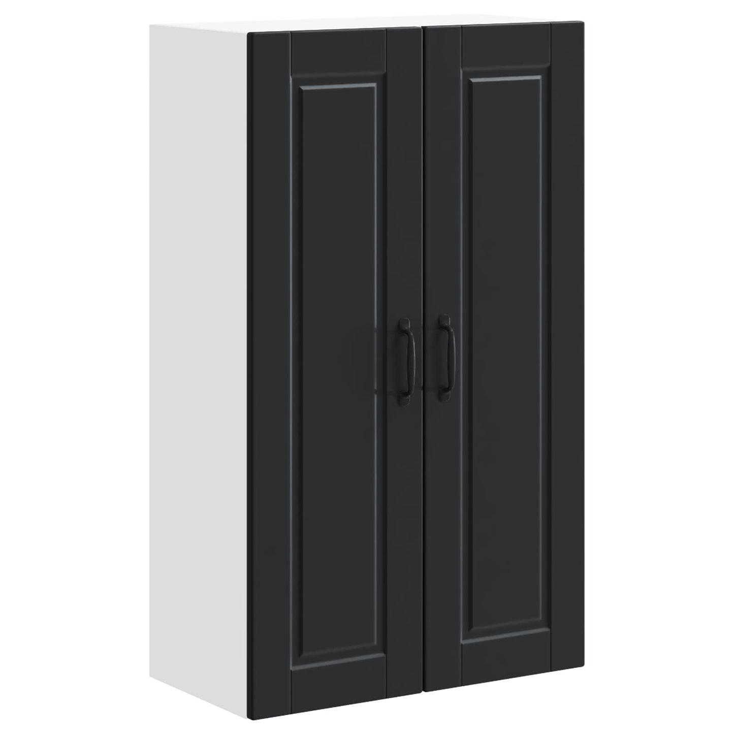 Keukenkast met plank Zwart 60 x 31 x 100 cm Bewerkt hout is nu te koop bij PeponiXL, paradijselijk wonen!