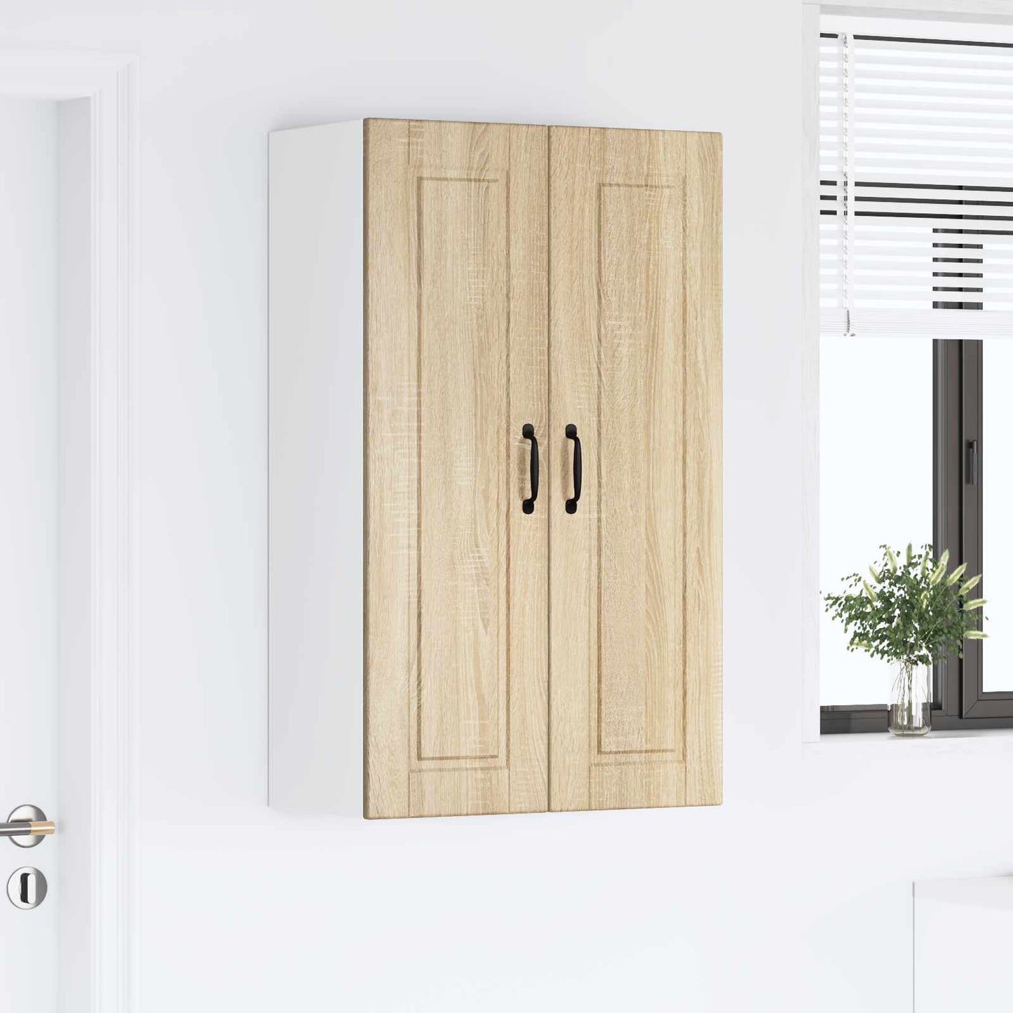 Keukenkast met plank Sonoma Eiken 60 x 31 x 100 cm Bewerkt hout is nu te koop bij PeponiXL, paradijselijk wonen!