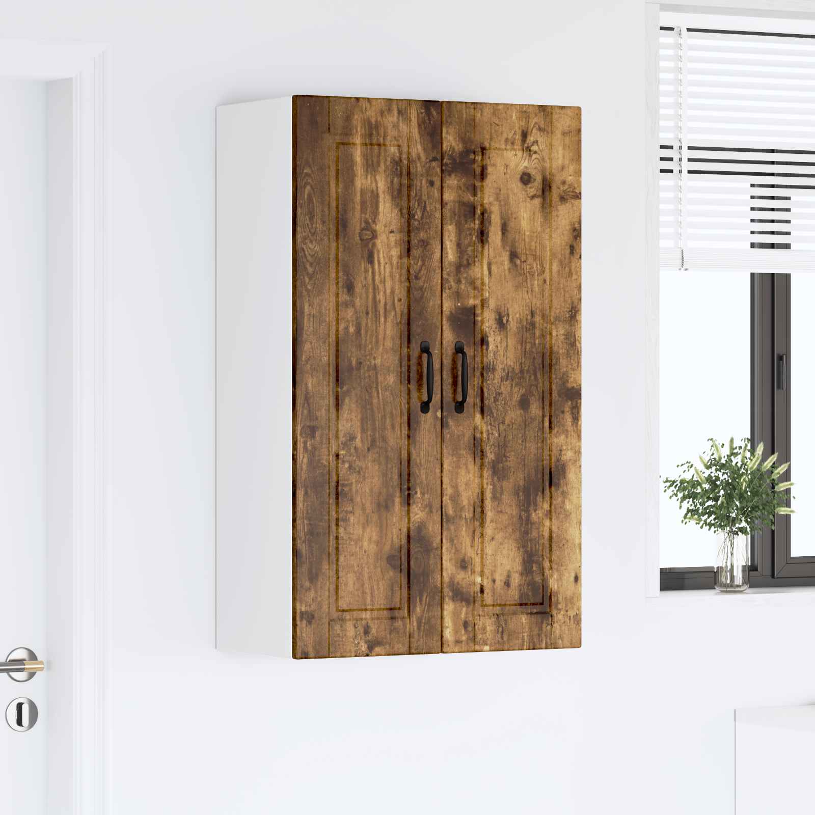 Vaatwasserpaneel Gerookt eiken 60 x 31 x 100 cm Bewerkt hout is nu te koop bij PeponiXL, paradijselijk wonen!