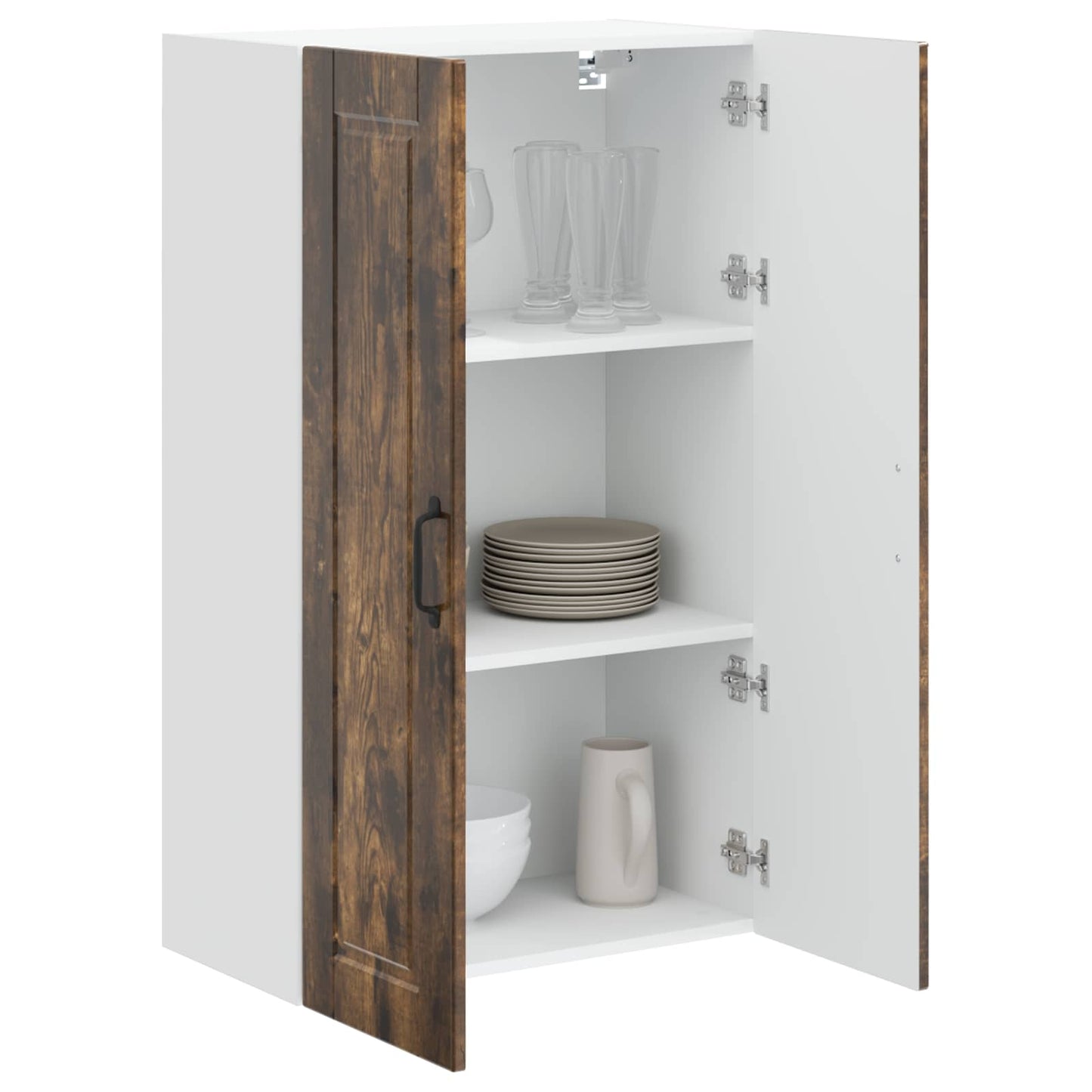 Vaatwasserpaneel Gerookt eiken 60 x 31 x 100 cm Bewerkt hout is nu te koop bij PeponiXL, paradijselijk wonen!