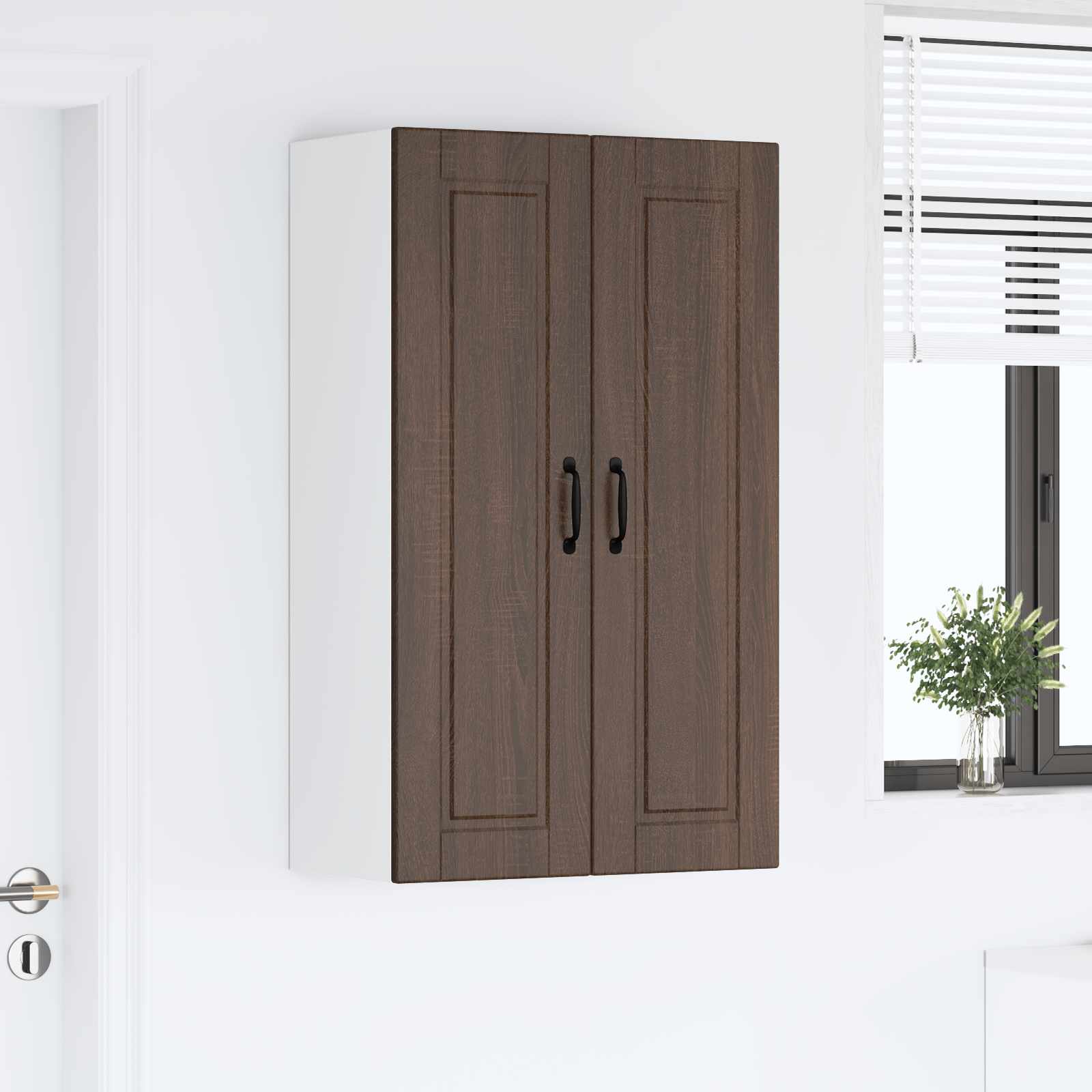 Vaatwasserpaneel Bruin Eiken 60 x 31 x 100 cm Bewerkt hout is nu te koop bij PeponiXL, paradijselijk wonen!