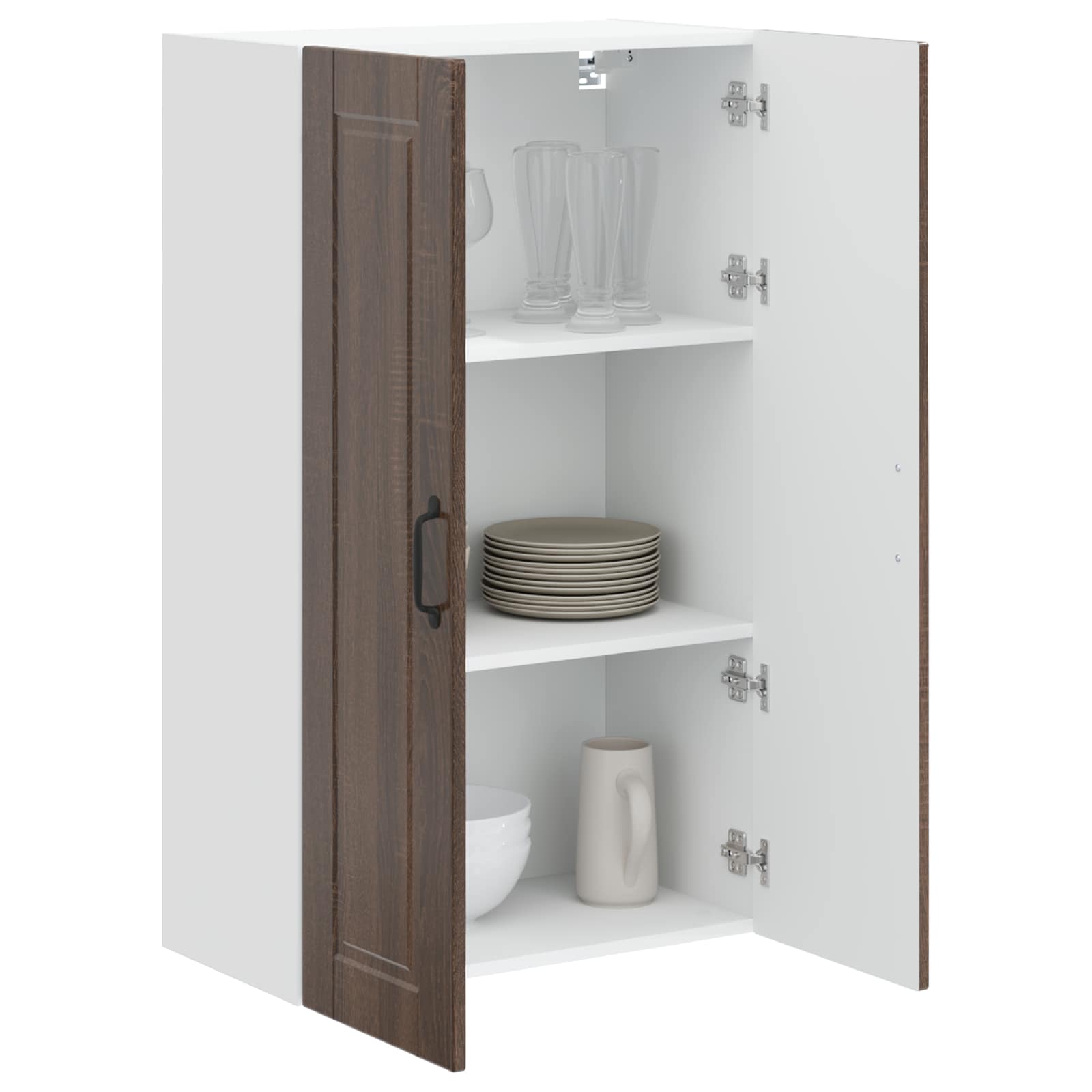 Vaatwasserpaneel Bruin Eiken 60 x 31 x 100 cm Bewerkt hout is nu te koop bij PeponiXL, paradijselijk wonen!