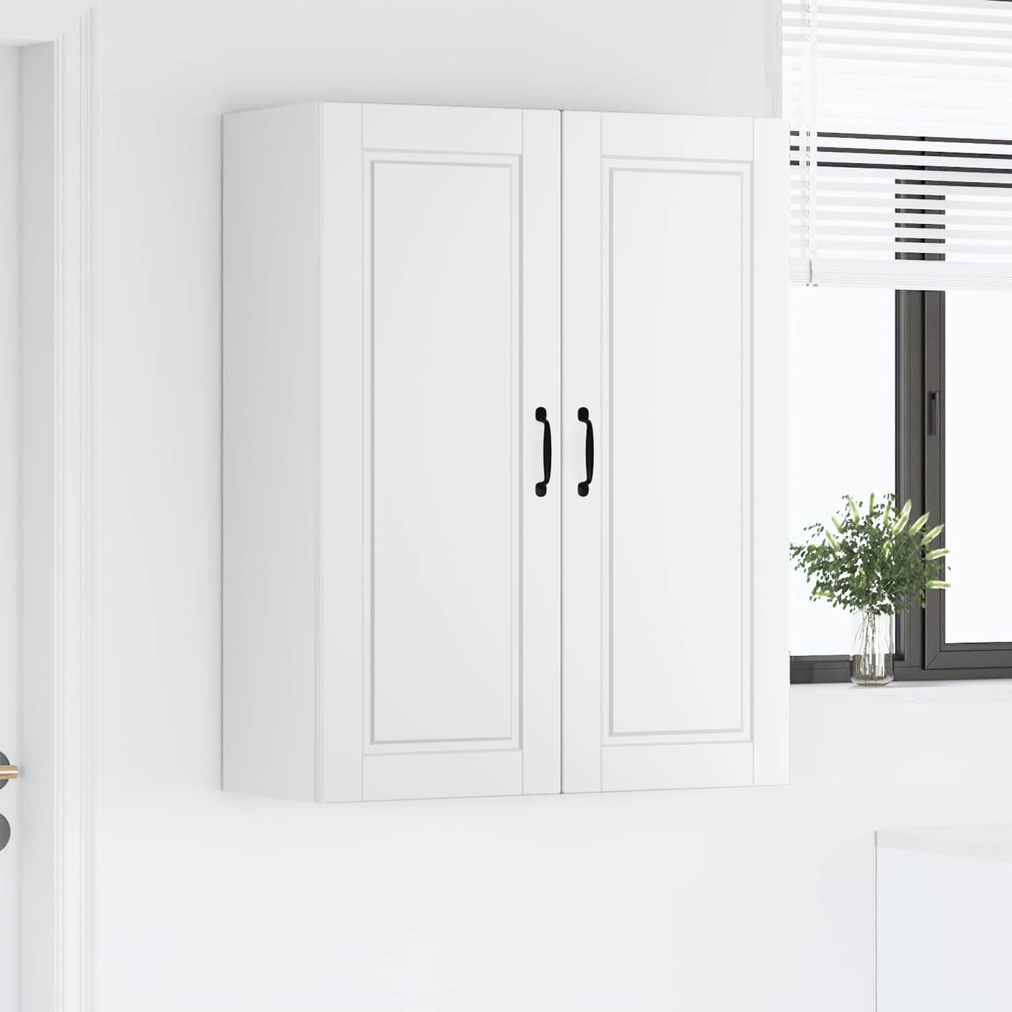 Keukenkast met plank Wit 80 x 31 x 100 cm Bewerkt hout is nu te koop bij PeponiXL, paradijselijk wonen!