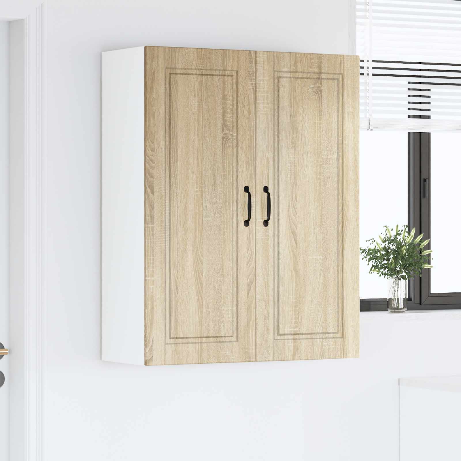 Vaatwasserpaneel Sonoma Eiken 80 x 31 x 100 cm Bewerkt hout is nu te koop bij PeponiXL, paradijselijk wonen!