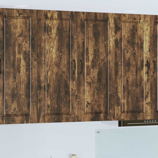 Vaatwasserpaneel Gerookt eiken 80 x 31 x 100 cm Bewerkt hout is nu te koop bij PeponiXL, paradijselijk wonen!