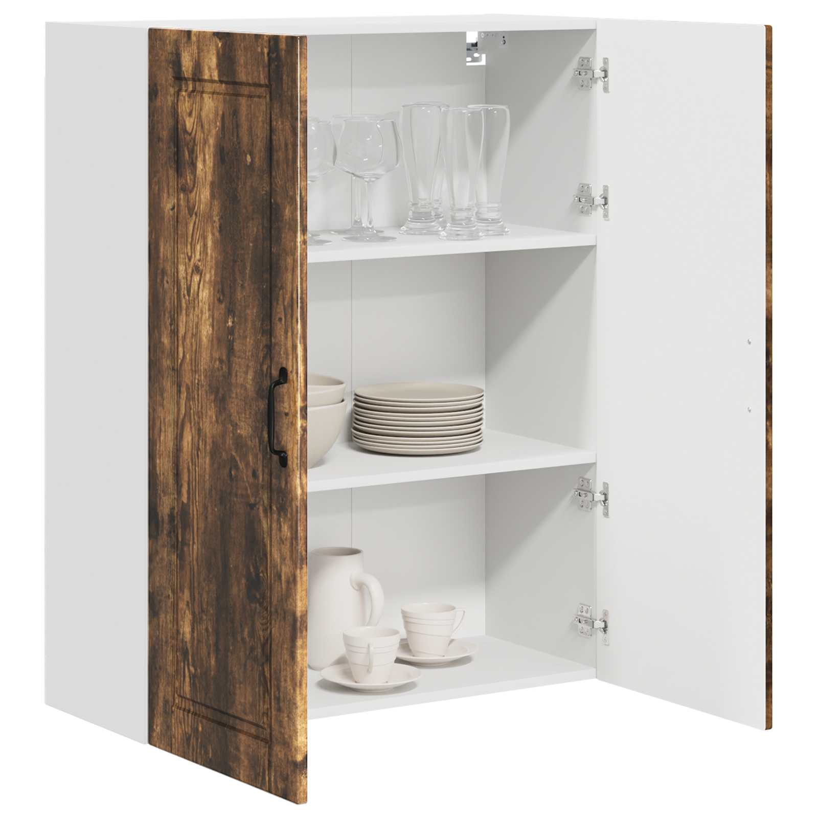 Keukenkast Gerookt eiken 80 x 31 x 100 cm Bewerkt hout is nu te koop bij PeponiXL, paradijselijk wonen!