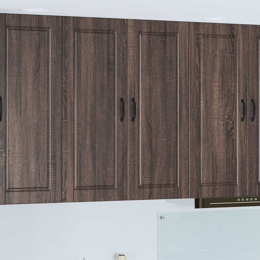 Vaatwasserpaneel Bruin Eiken 80 x 31 x 100 cm Bewerkt hout is nu te koop bij PeponiXL, paradijselijk wonen!