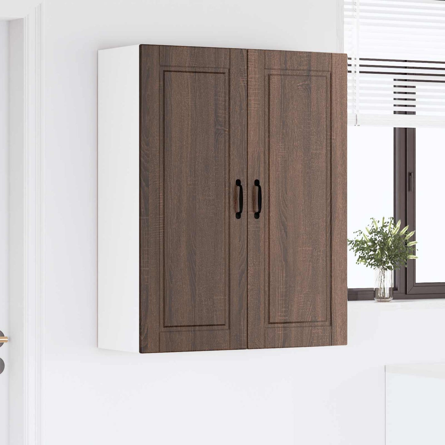 Vaatwasserpaneel Bruin Eiken 80 x 31 x 100 cm Bewerkt hout is nu te koop bij PeponiXL, paradijselijk wonen!