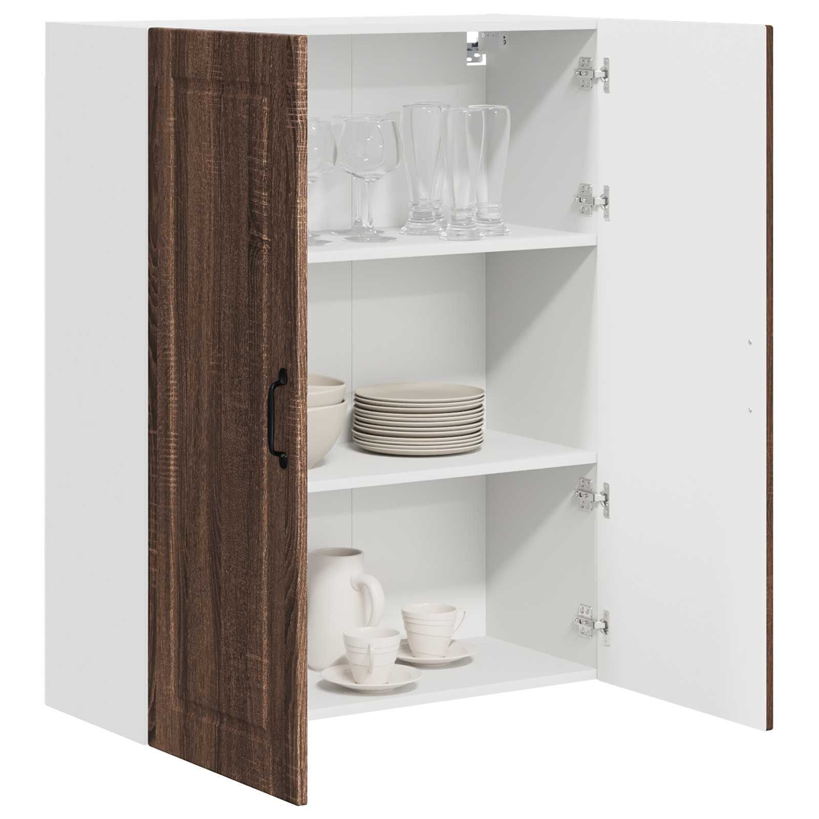 Vaatwasserpaneel Bruin Eiken 80 x 31 x 100 cm Bewerkt hout is nu te koop bij PeponiXL, paradijselijk wonen!