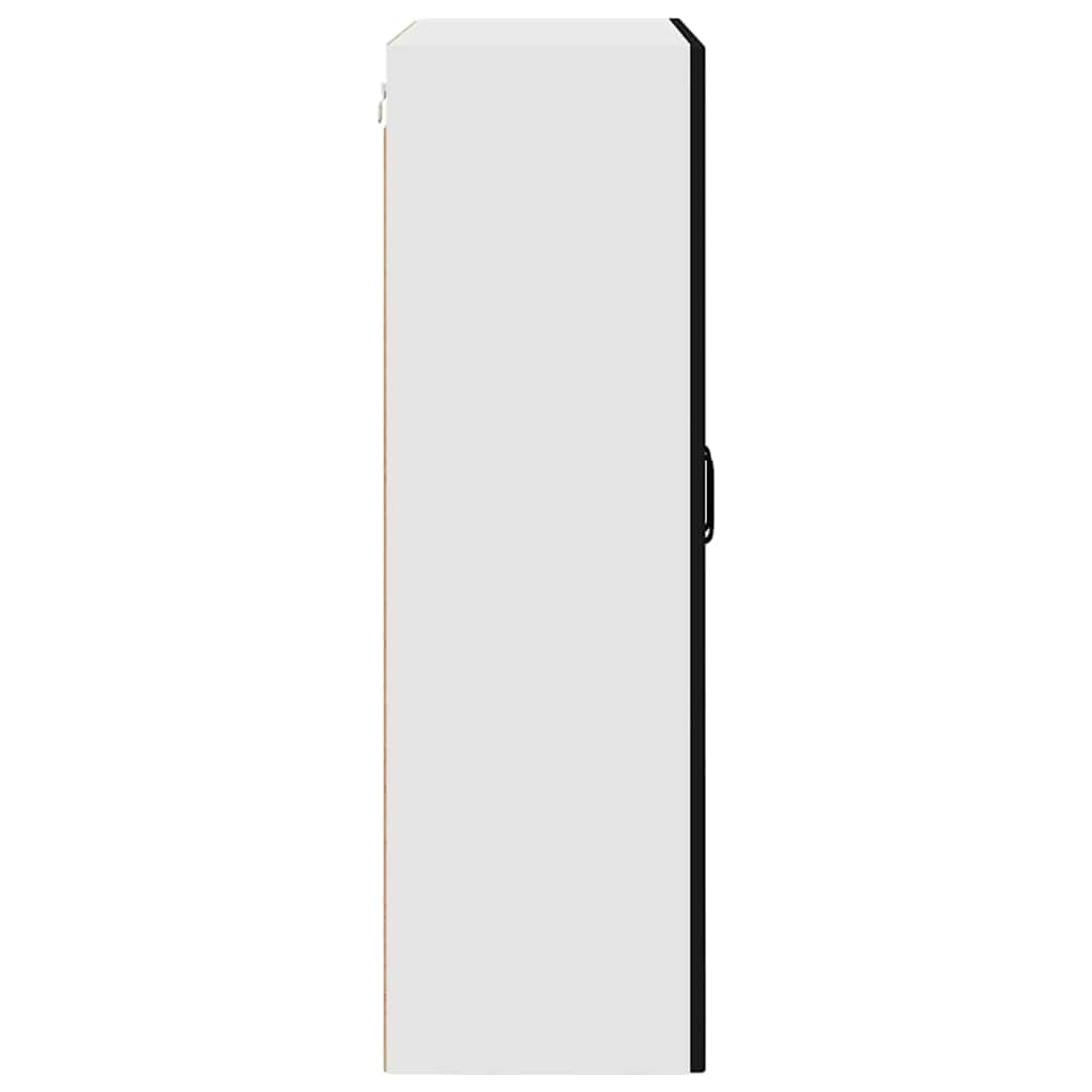 Keukenkast met plank Zwart 80 x 31 x 100 cm Bewerkt hout is nu te koop bij PeponiXL, paradijselijk wonen!