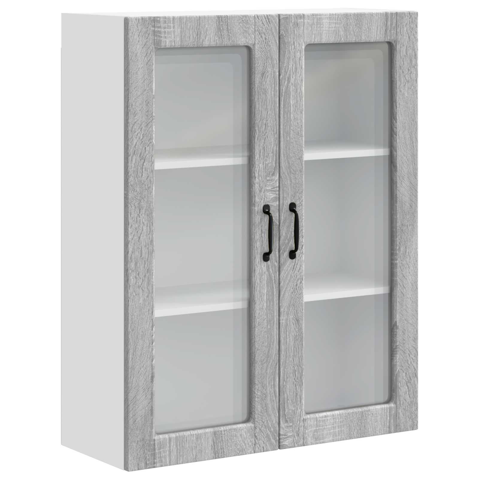 Keukenkast met plank Grijs Sonoma 80 x 31 x 100 cm Bewerkt hout is nu te koop bij PeponiXL, paradijselijk wonen!