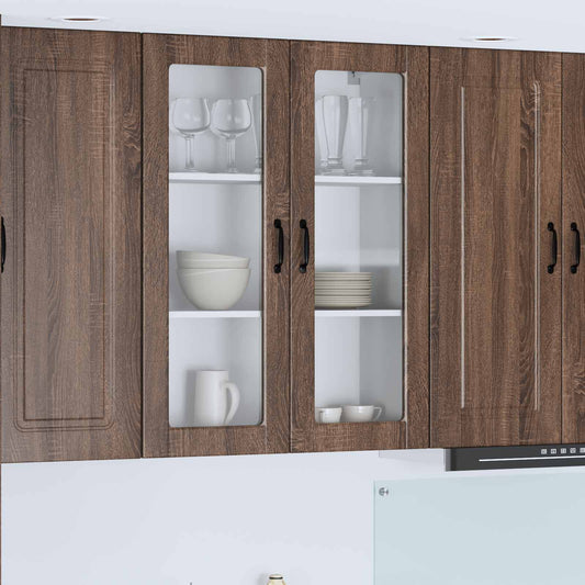 Vaatwasserpaneel Bruin Eiken 80 x 31 x 100 cm Bewerkt hout is nu te koop bij PeponiXL, paradijselijk wonen!