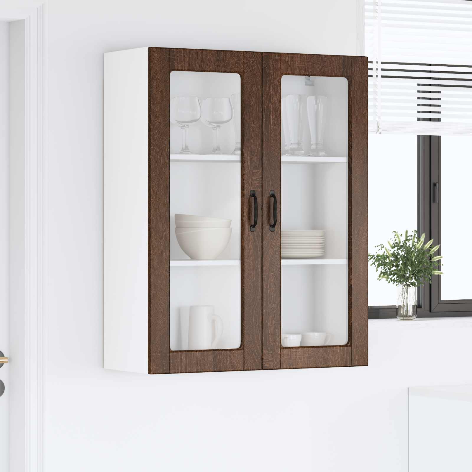 Vaatwasserpaneel Bruin Eiken 80 x 31 x 100 cm Bewerkt hout is nu te koop bij PeponiXL, paradijselijk wonen!