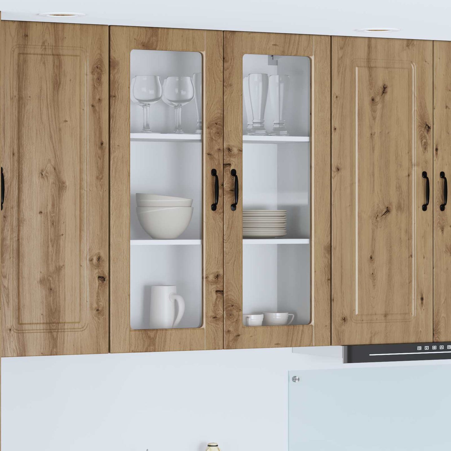 Vaatwasserpaneel Artisan Eiken 80 x 31 x 100 cm Bewerkt hout is nu te koop bij PeponiXL, paradijselijk wonen!