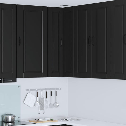 Vaatwasserpaneel met plank Zwart 57 x 57 x 100 cm Bewerkt hout is nu te koop bij PeponiXL, paradijselijk wonen!
