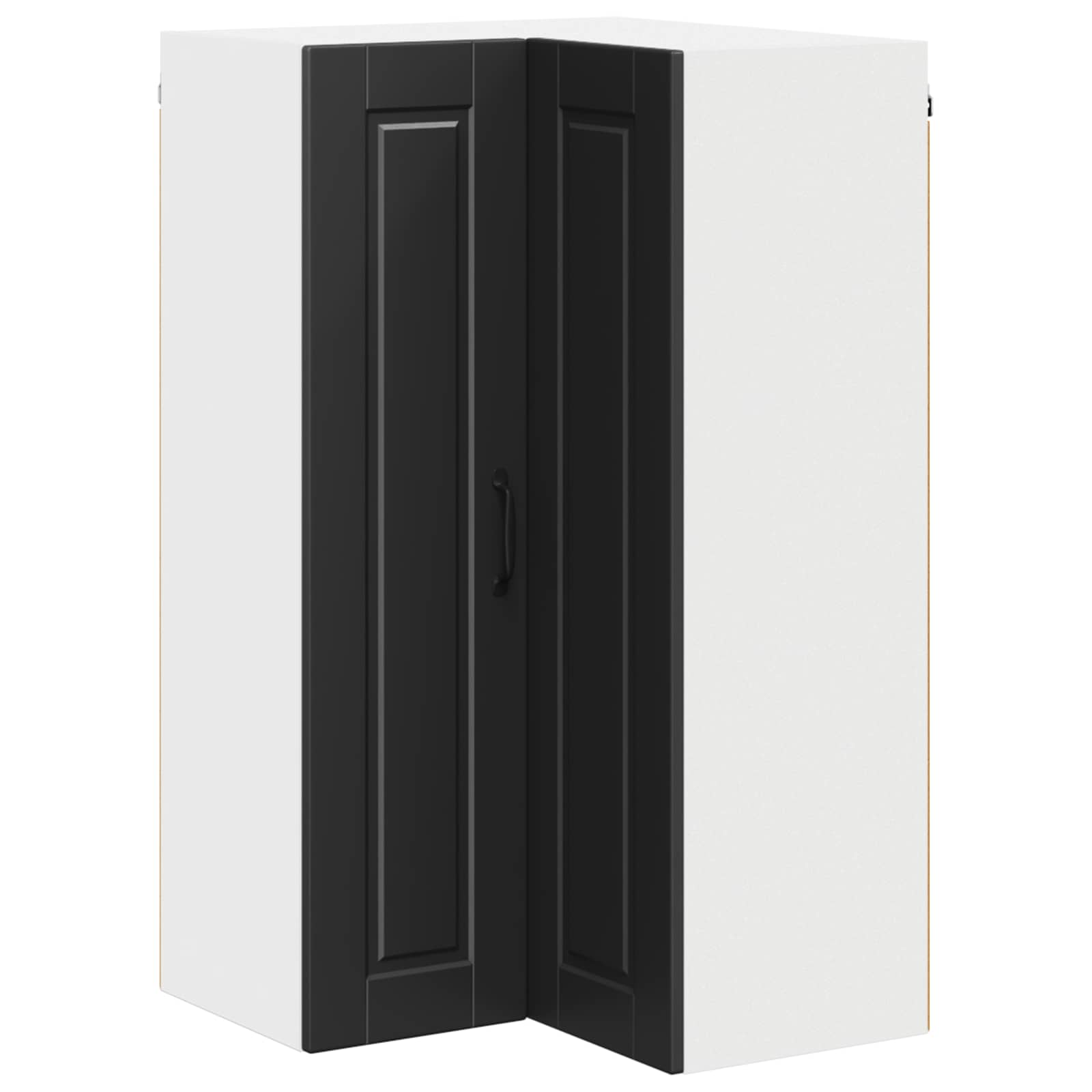 Vaatwasserpaneel met plank Zwart 57 x 57 x 100 cm Bewerkt hout is nu te koop bij PeponiXL, paradijselijk wonen!