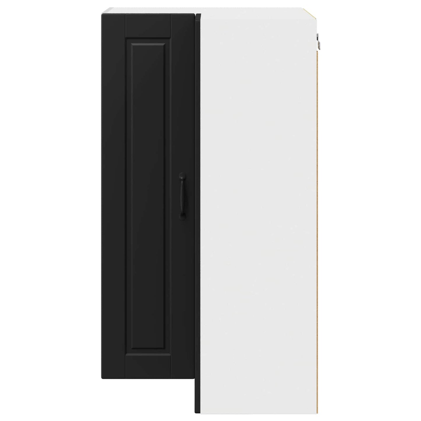 Vaatwasserpaneel met plank Zwart 57 x 57 x 100 cm Bewerkt hout is nu te koop bij PeponiXL, paradijselijk wonen!