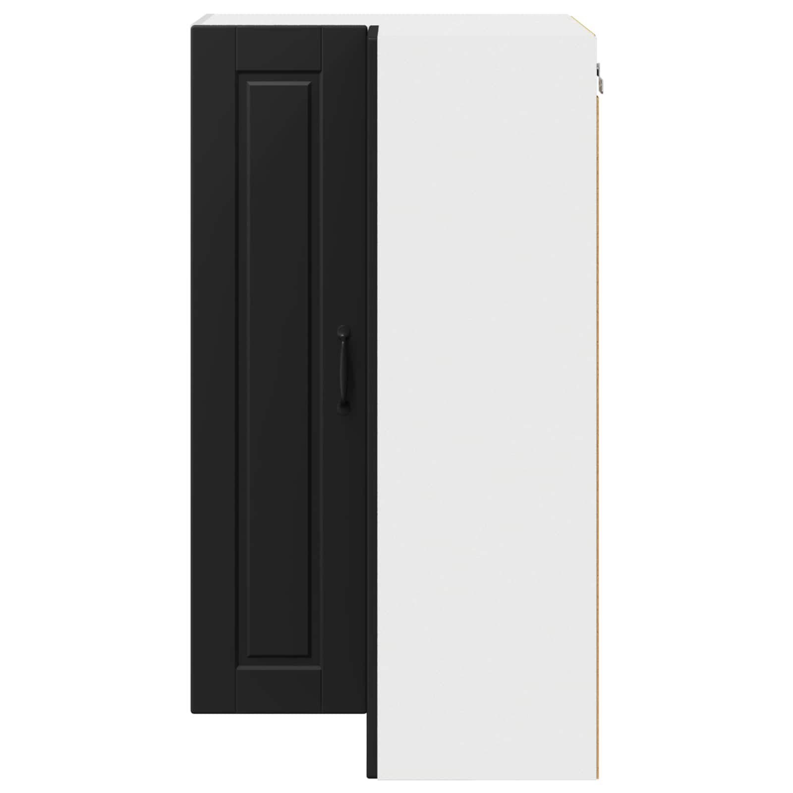 Vaatwasserpaneel met plank Zwart 57 x 57 x 100 cm Bewerkt hout is nu te koop bij PeponiXL, paradijselijk wonen!
