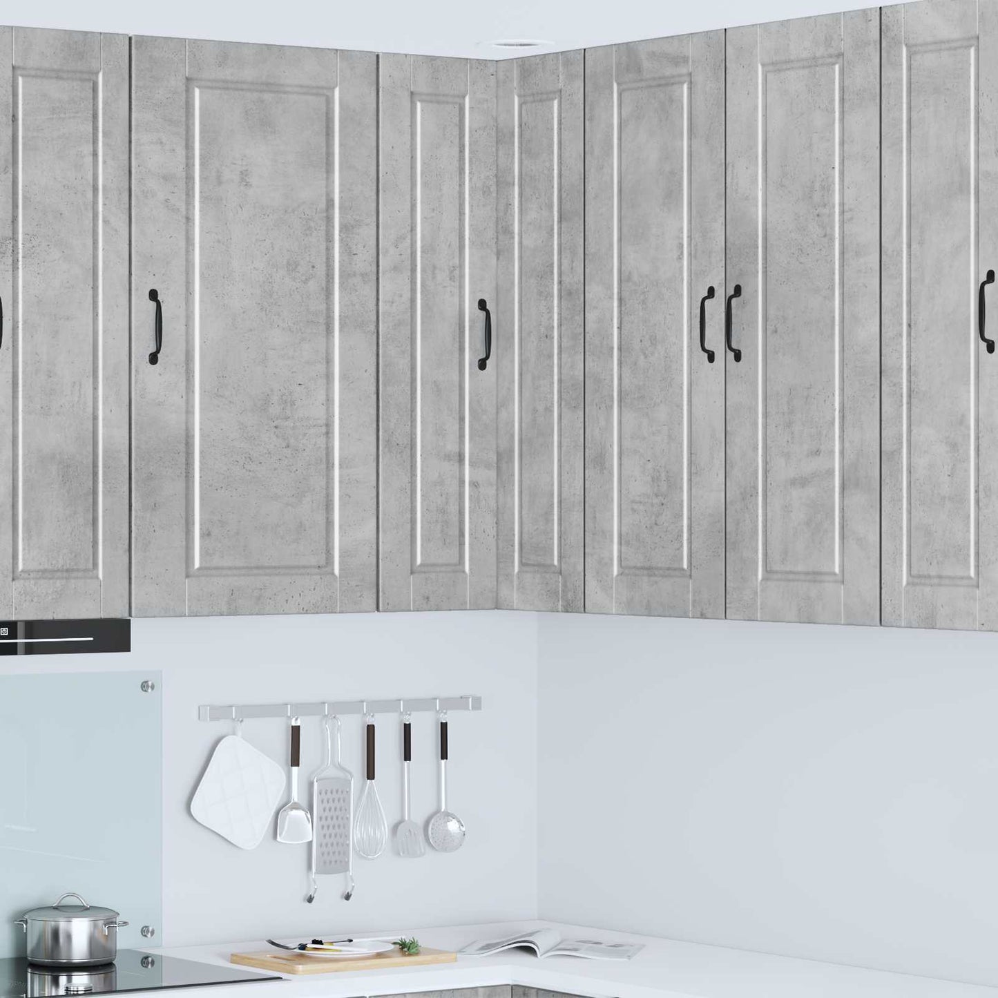 Vaatwasserpaneel Beton Grijs 57 x 57 x 100 cm Bewerkt hout is nu te koop bij PeponiXL, paradijselijk wonen!