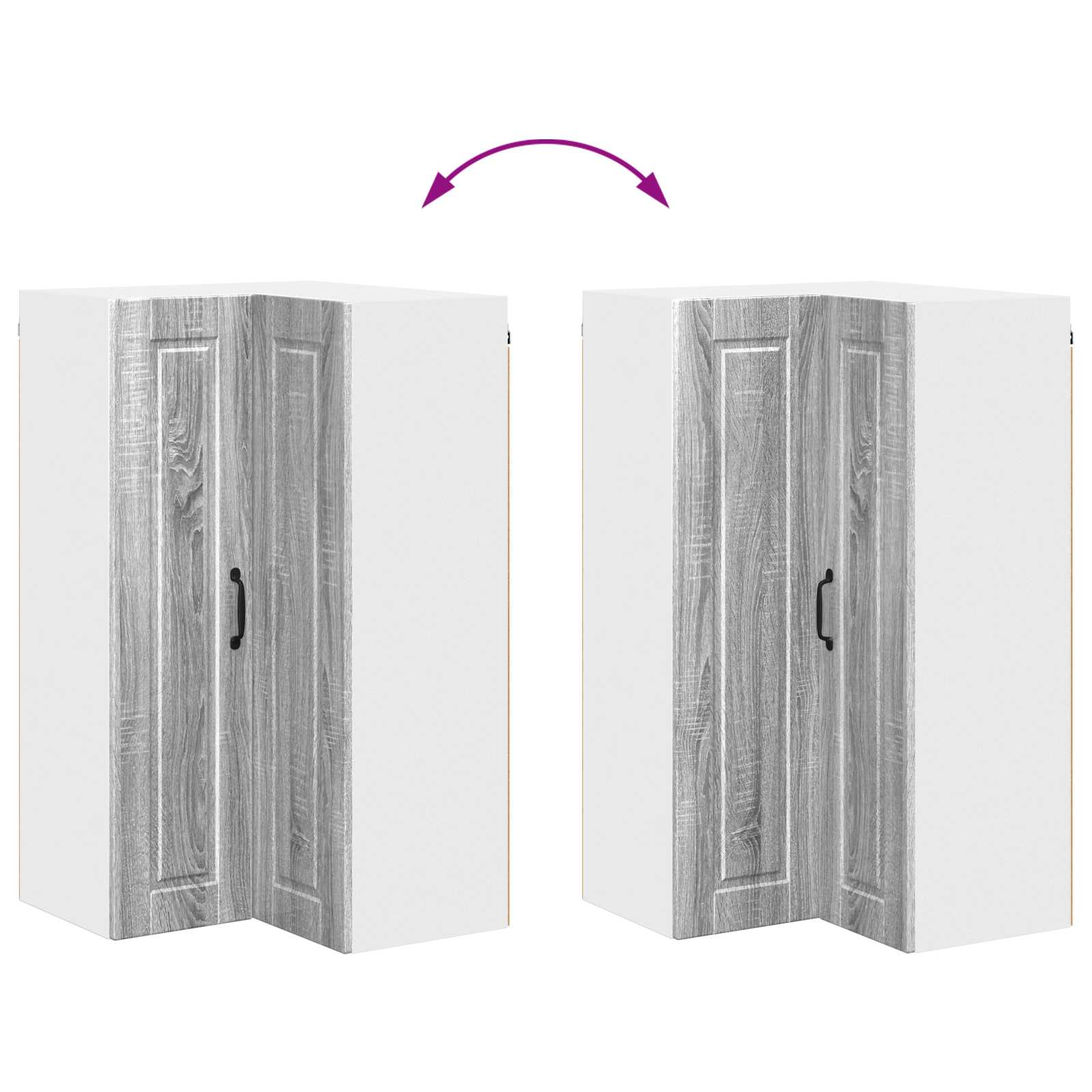 Keukenkast met plank Grijs Sonoma 57 x 57 x 100 cm Bewerkt hout is nu te koop bij PeponiXL, paradijselijk wonen!