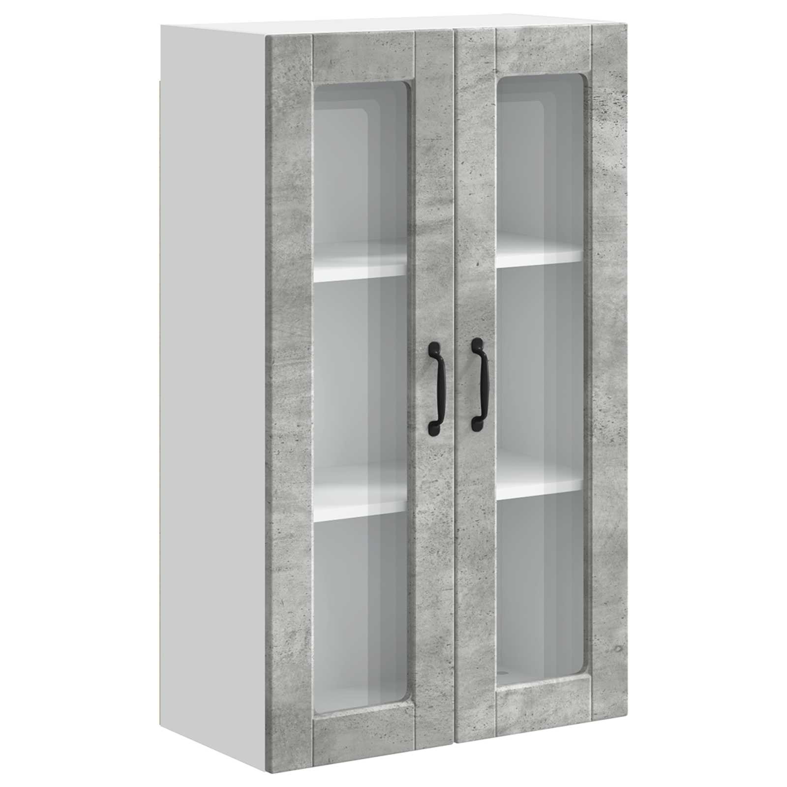 Keukenkast met plank Beton Grijs 60 x 31 x 100 cm Bewerkt hout is nu te koop bij PeponiXL, paradijselijk wonen!