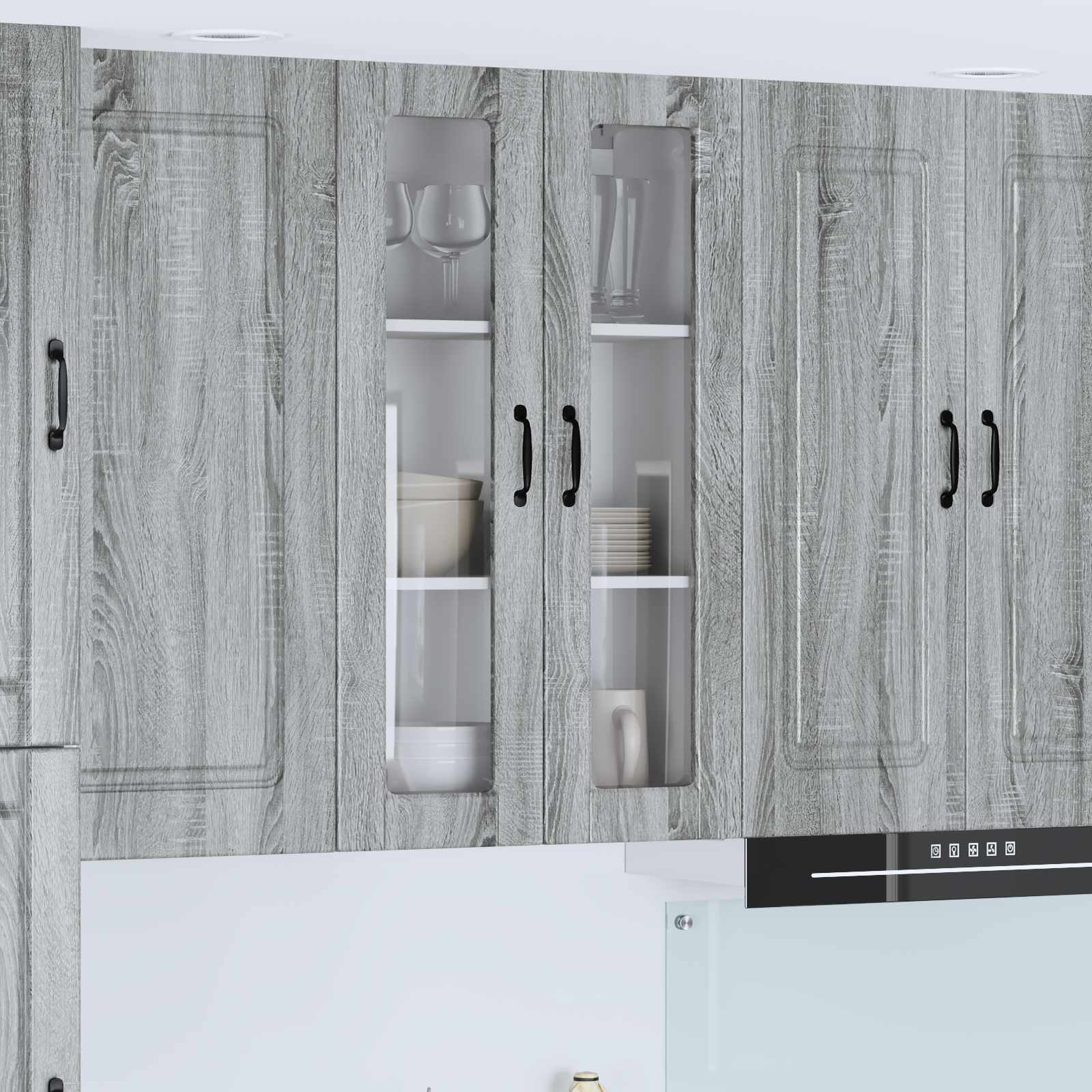 Vaatwasserpaneel Grijs Sonoma 60 x 31 x 100 cm Bewerkt hout is nu te koop bij PeponiXL, paradijselijk wonen!