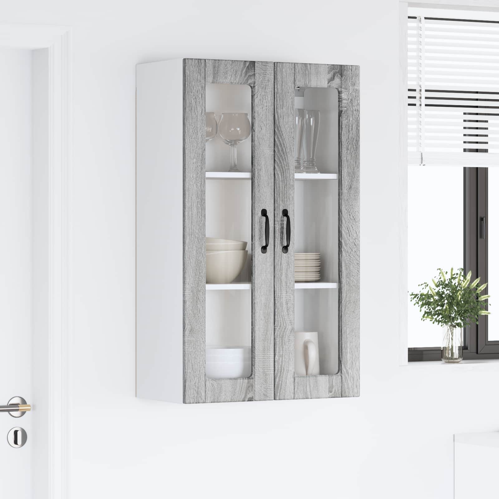 Vaatwasserpaneel Grijs Sonoma 60 x 31 x 100 cm Bewerkt hout is nu te koop bij PeponiXL, paradijselijk wonen!