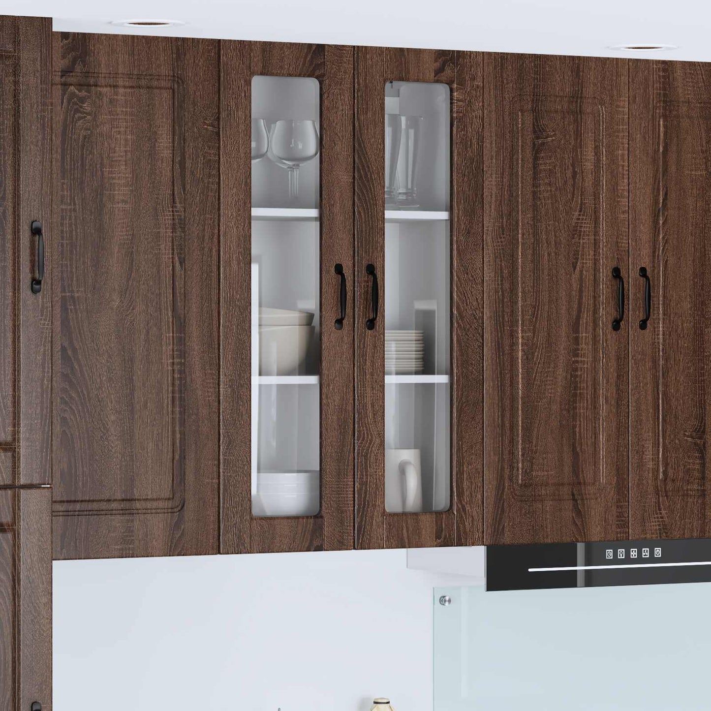 Vaatwasserpaneel Bruin Eiken 60 x 31 x 100 cm Bewerkt hout is nu te koop bij PeponiXL, paradijselijk wonen!
