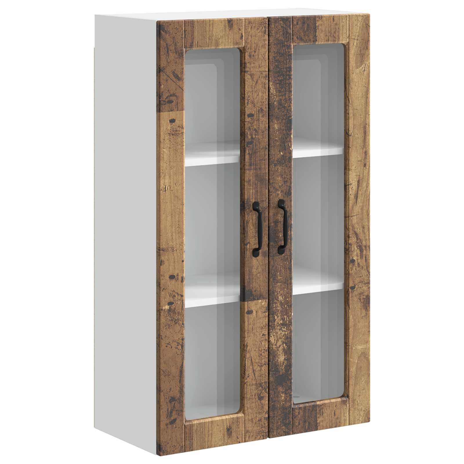 Keukenkast met plank Oudhout 60 x 31 x 100 cm Bewerkt hout is nu te koop bij PeponiXL, paradijselijk wonen!