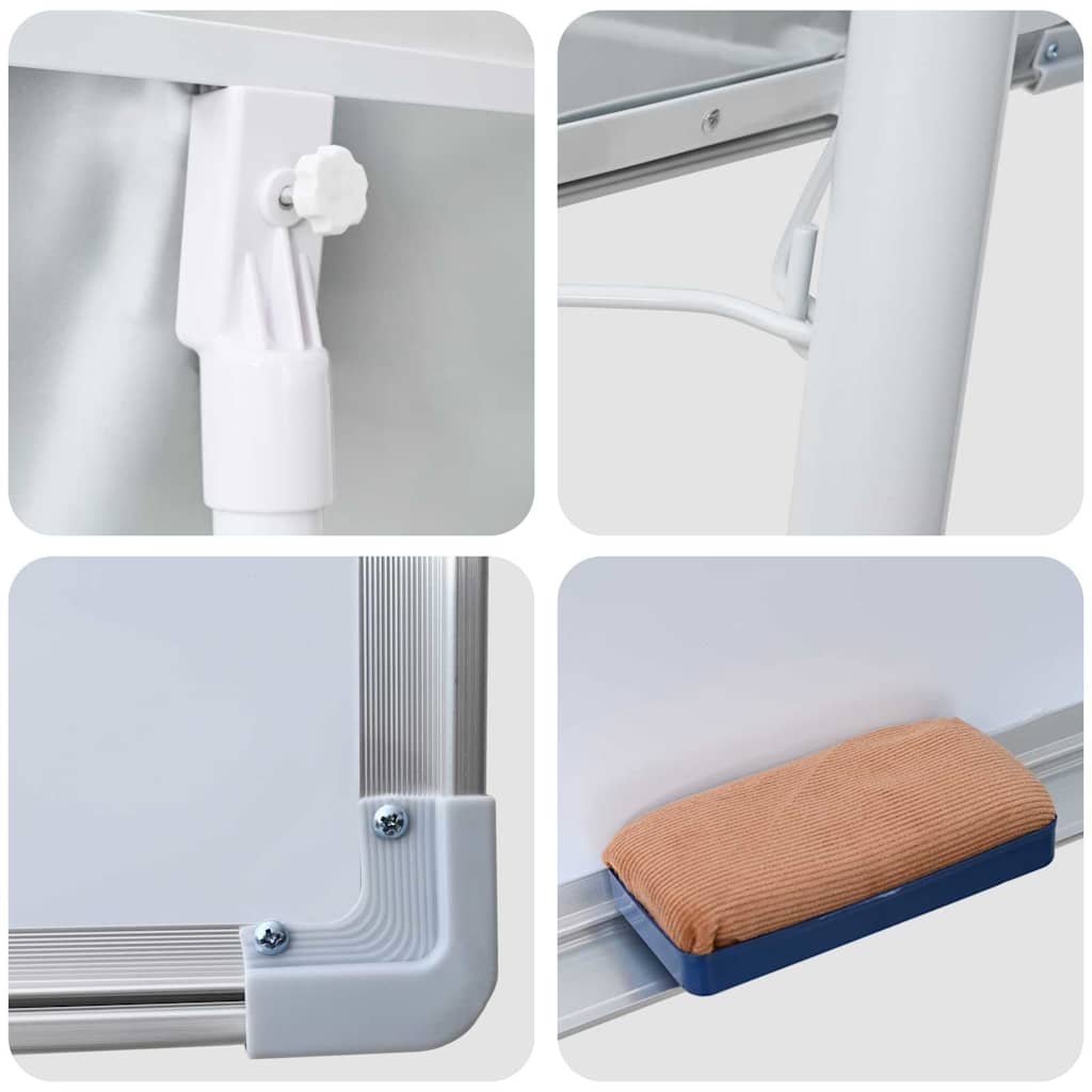 Magnetisch whiteboard Grijs en Wit 62 x 62,5 x 197 cm EPS is nu te koop bij PeponiXL, paradijselijk wonen!