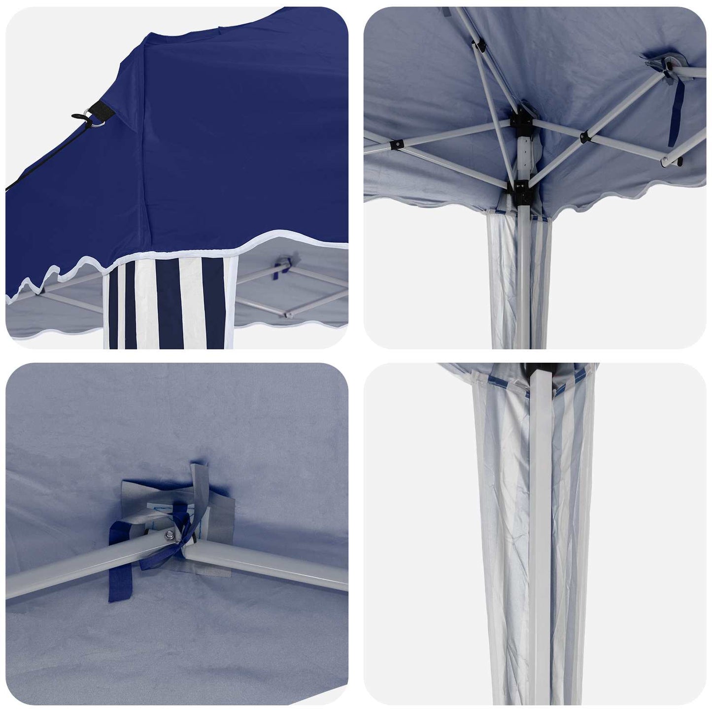 Pop-up Feesttent Blauw 195 x 195 x 245 cm Oxford Stof is nu te koop bij PeponiXL, paradijselijk wonen!