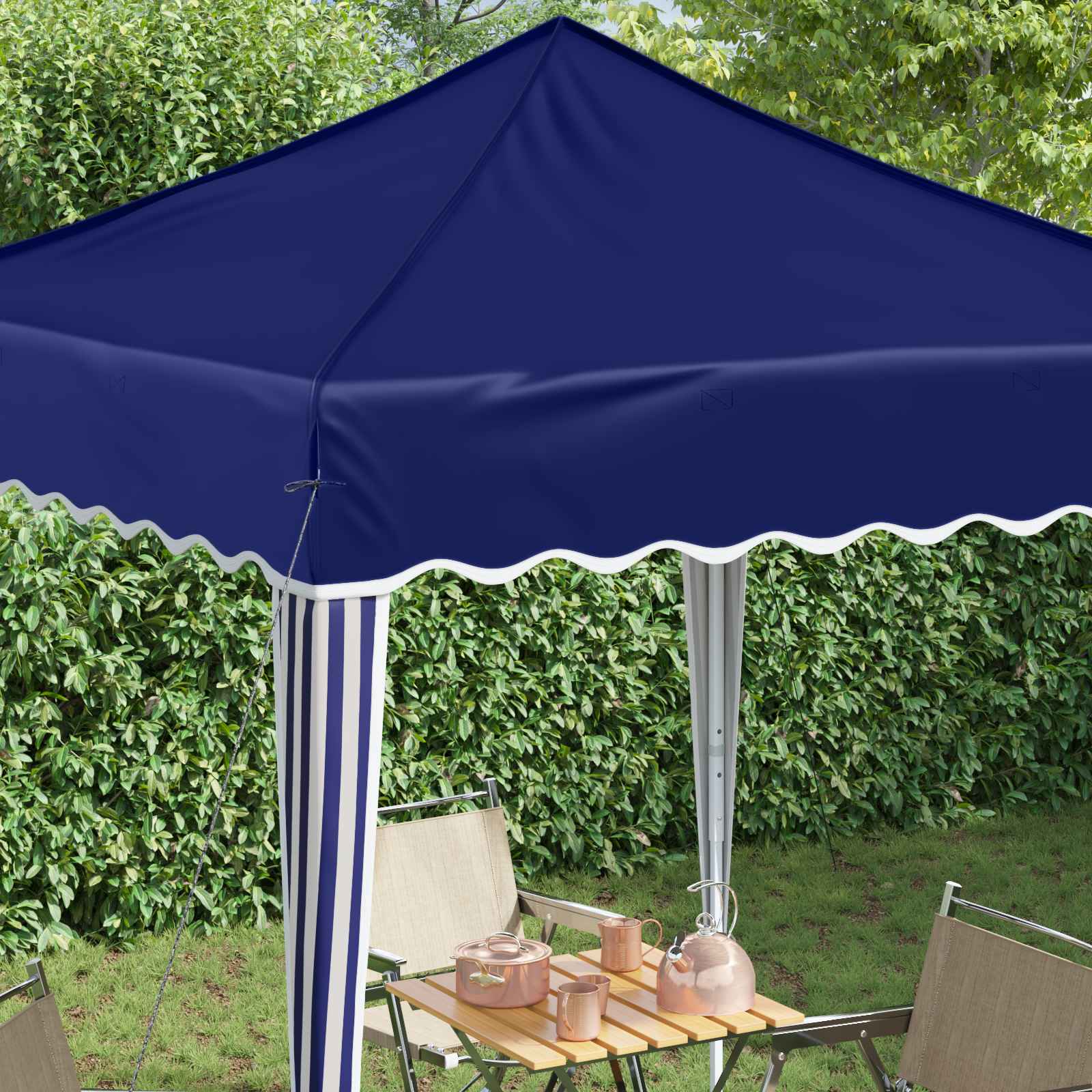 Pop-up Feesttent Blauw 195 x 195 x 245 cm Oxford Stof is nu te koop bij PeponiXL, paradijselijk wonen!