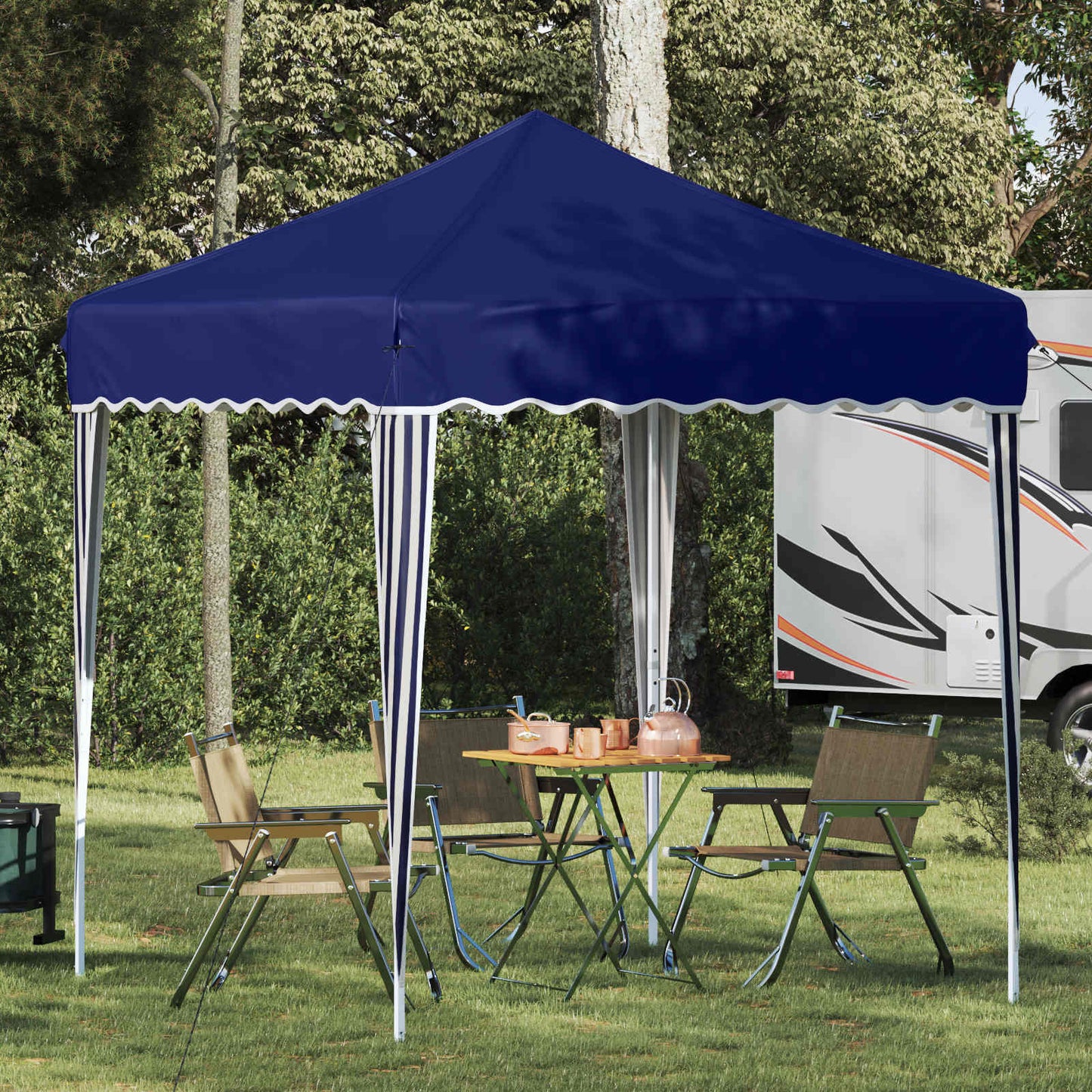 Pop-up Feesttent Blauw 195 x 195 x 245 cm Oxford Stof is nu te koop bij PeponiXL, paradijselijk wonen!
