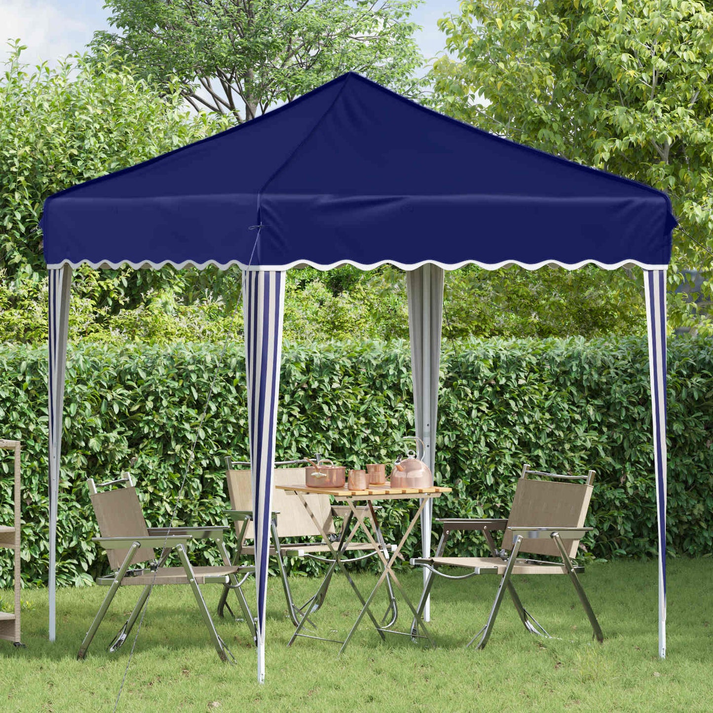 Pop-up Feesttent Blauw 195 x 195 x 245 cm Oxford Stof is nu te koop bij PeponiXL, paradijselijk wonen!