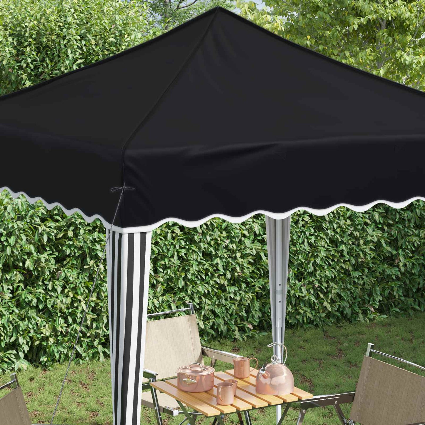 Pop-up Feesttent Antraciet 195 x 195 x 245 cm Oxford Stof is nu te koop bij PeponiXL, paradijselijk wonen!