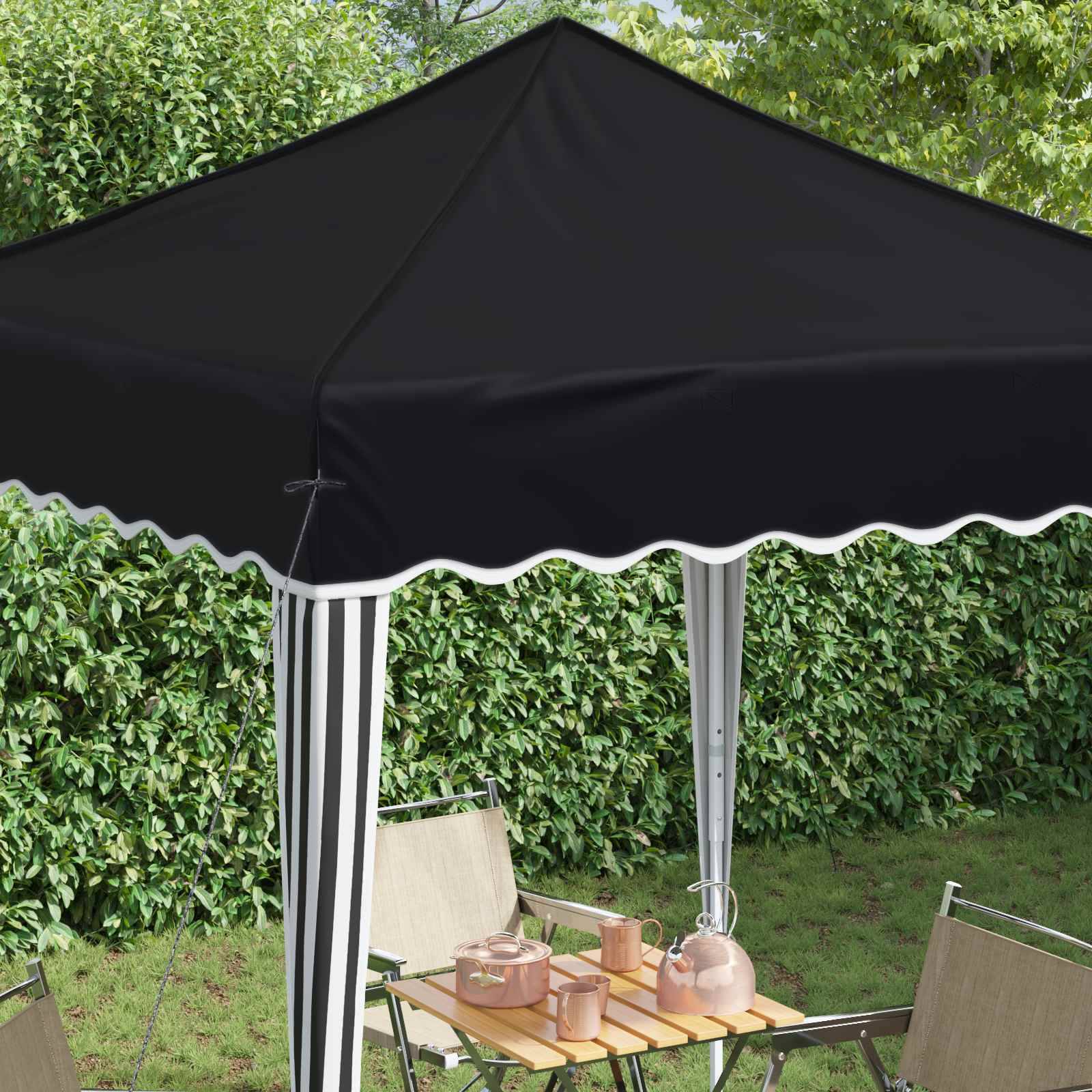 Pop-up Feesttent Antraciet 195 x 195 x 245 cm Oxford Stof is nu te koop bij PeponiXL, paradijselijk wonen!
