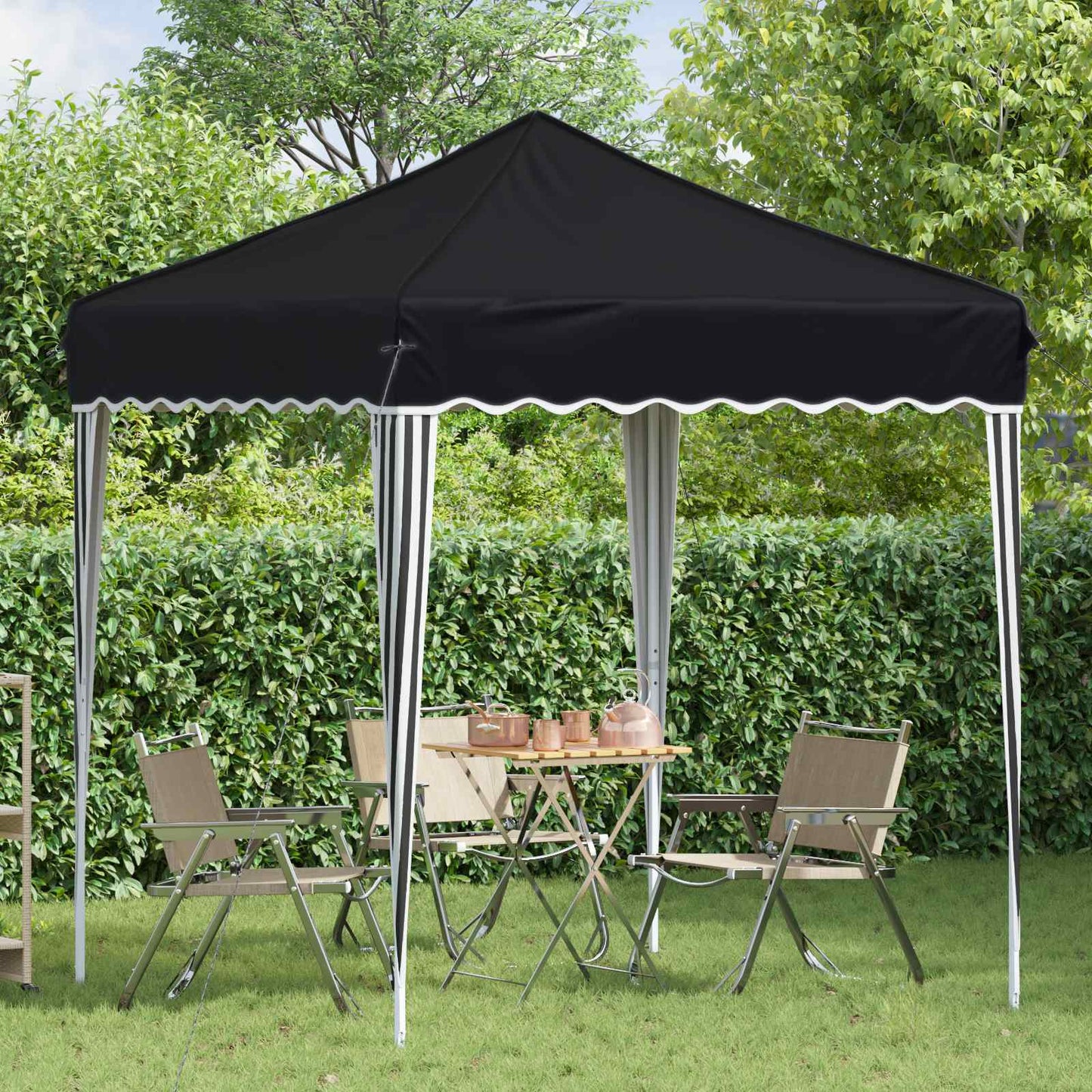 Pop-up Feesttent Antraciet 195 x 195 x 245 cm Oxford Stof is nu te koop bij PeponiXL, paradijselijk wonen!