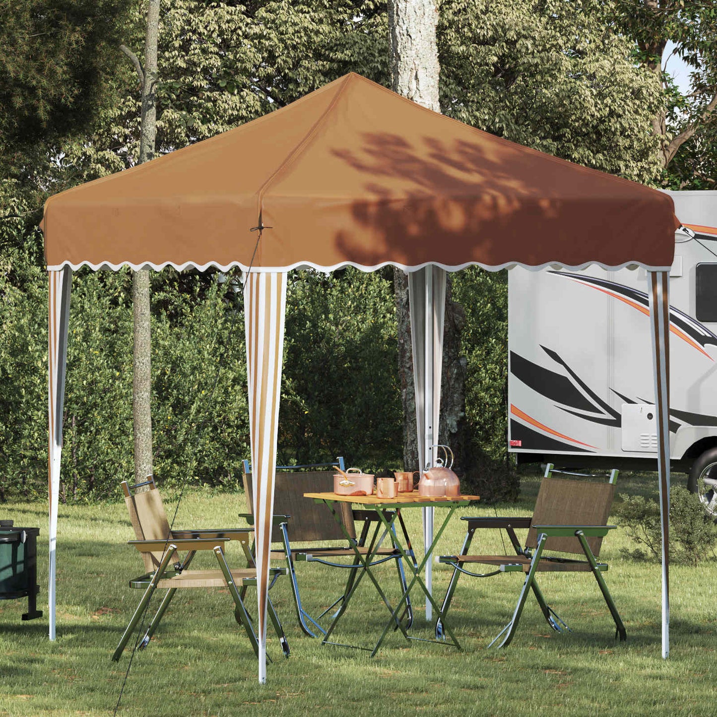 Pop-up Feesttent Beige 195 x 195 x 245 cm Oxford Stof is nu te koop bij PeponiXL, paradijselijk wonen!