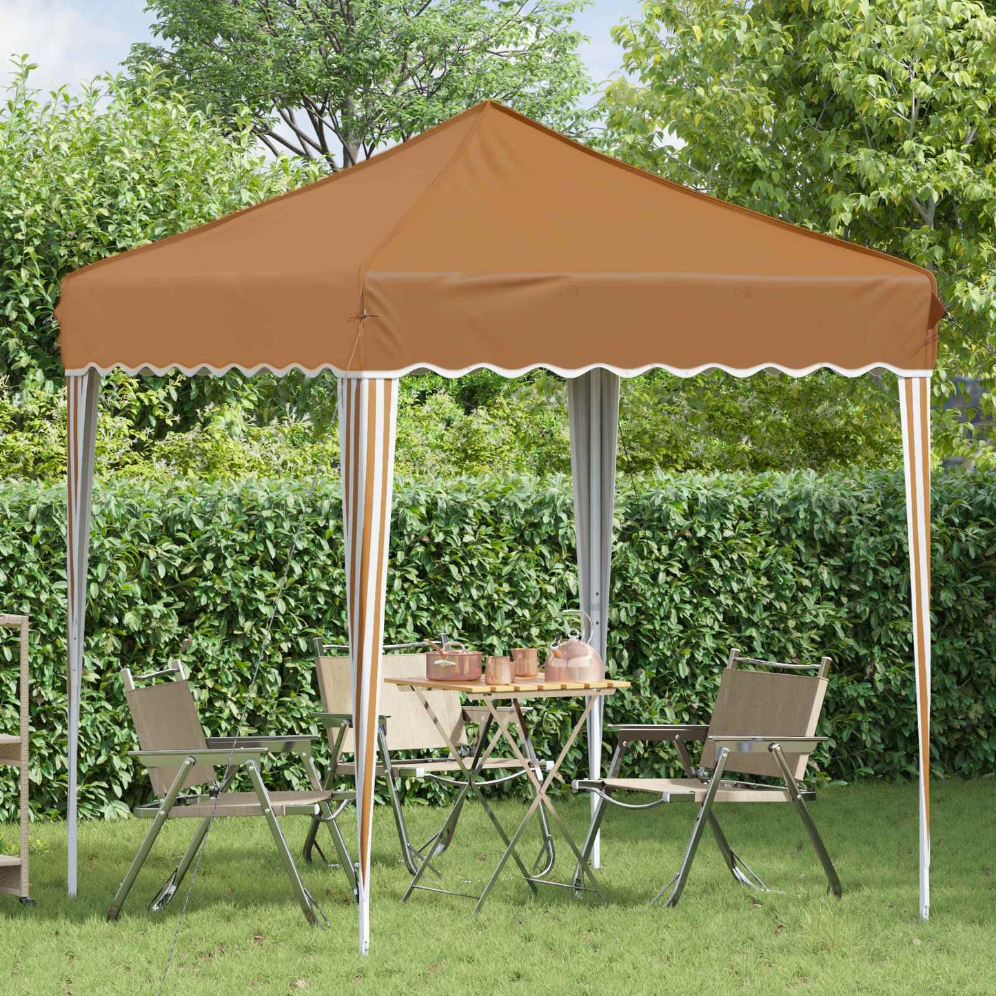 Pop-up Feesttent Beige 195 x 195 x 245 cm Oxford Stof is nu te koop bij PeponiXL, paradijselijk wonen!