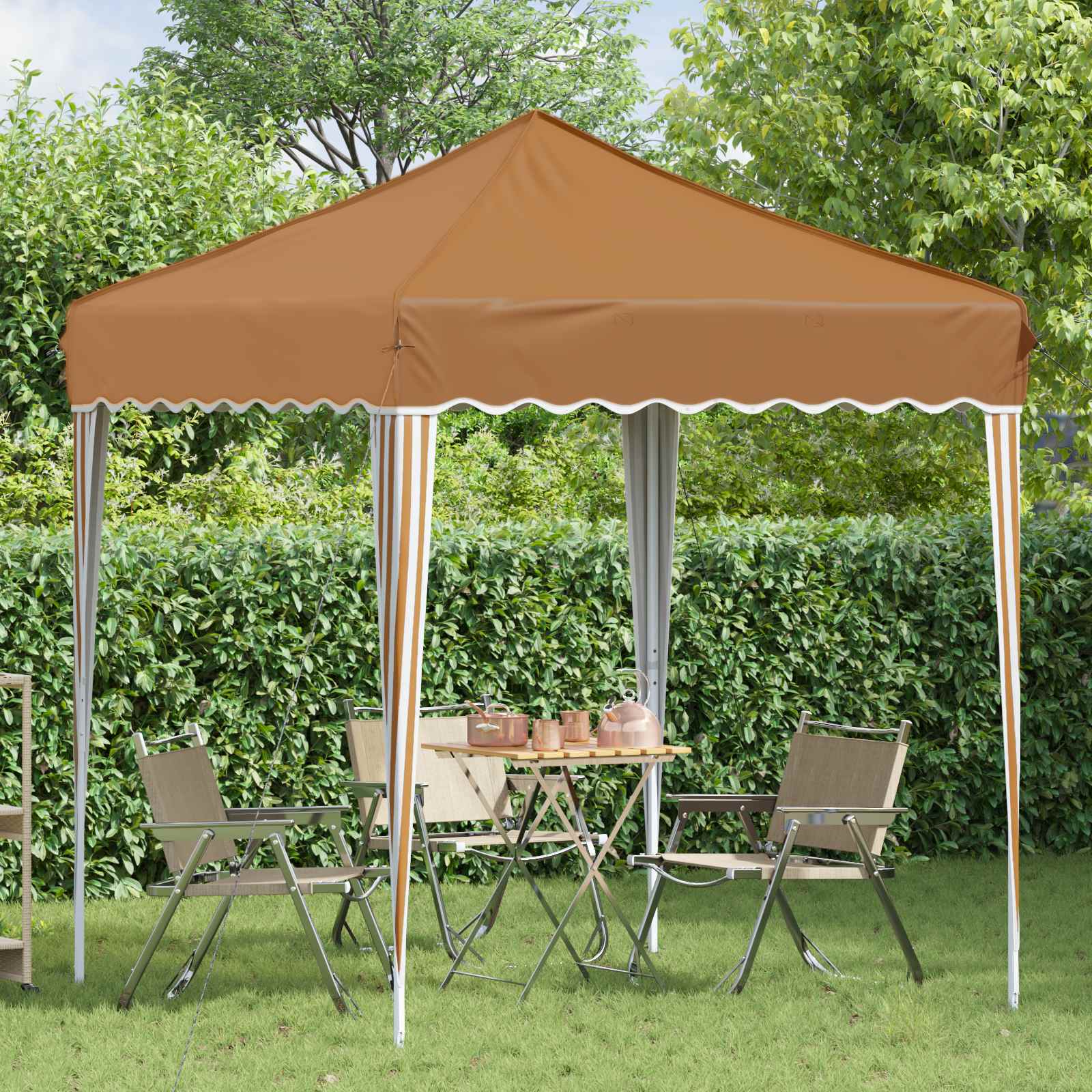 Pop-up Feesttent Beige 195 x 195 x 245 cm Oxford Stof is nu te koop bij PeponiXL, paradijselijk wonen!